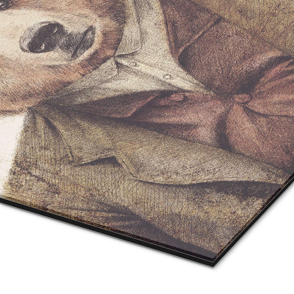 Posterlounge Wandbild Onkel Bär, Mike Koubou, erhältlich als Poster, Leinwandbild, Wandsticker oder Acrylglasbild
