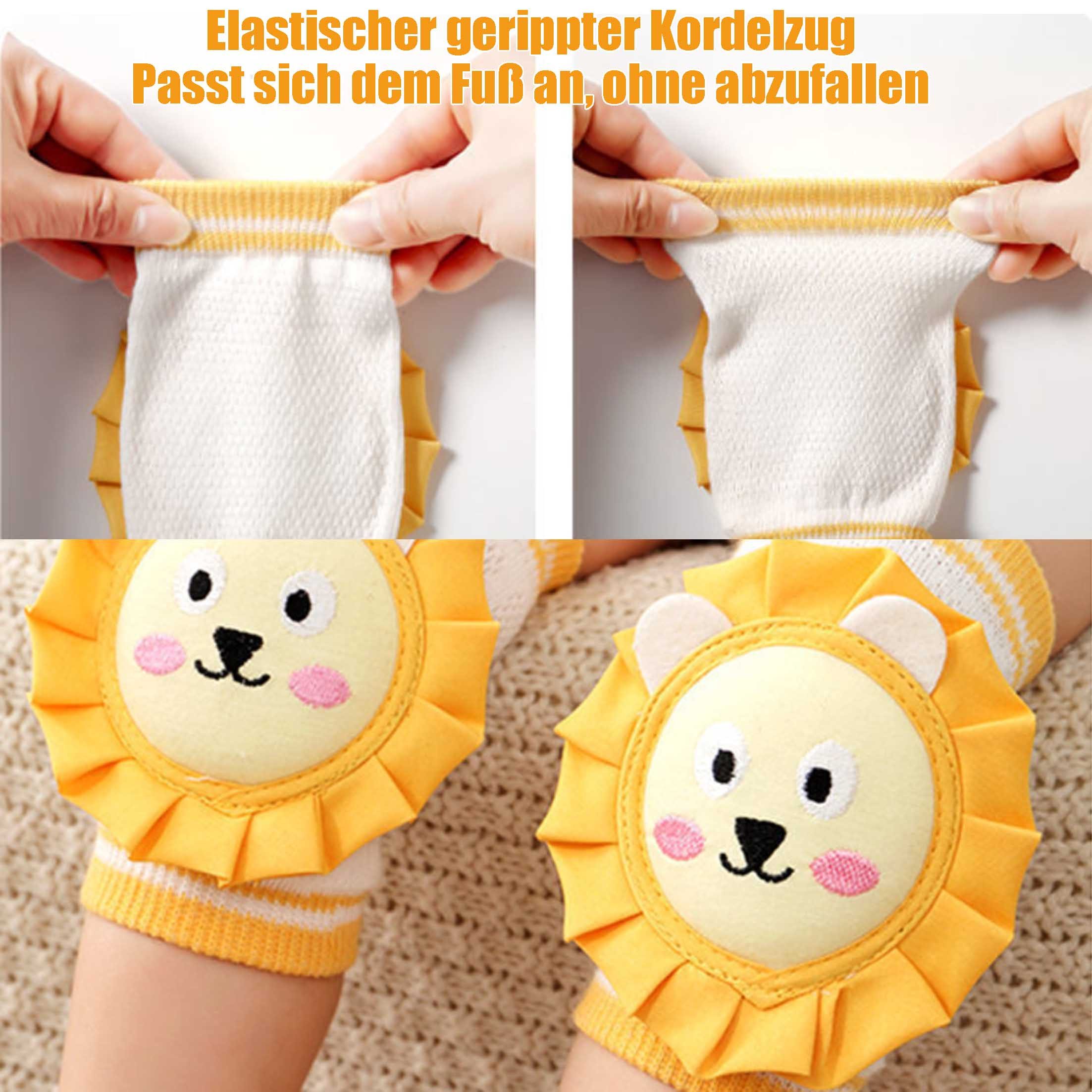 KINSI Knieschutz Baby Knieschützer, Krabbelschutz, Knie Ellbogen Schoner, 2 Paar, Rutschfeste Knieschoner, für Jungen und Mädchen – Bild 3 von 5