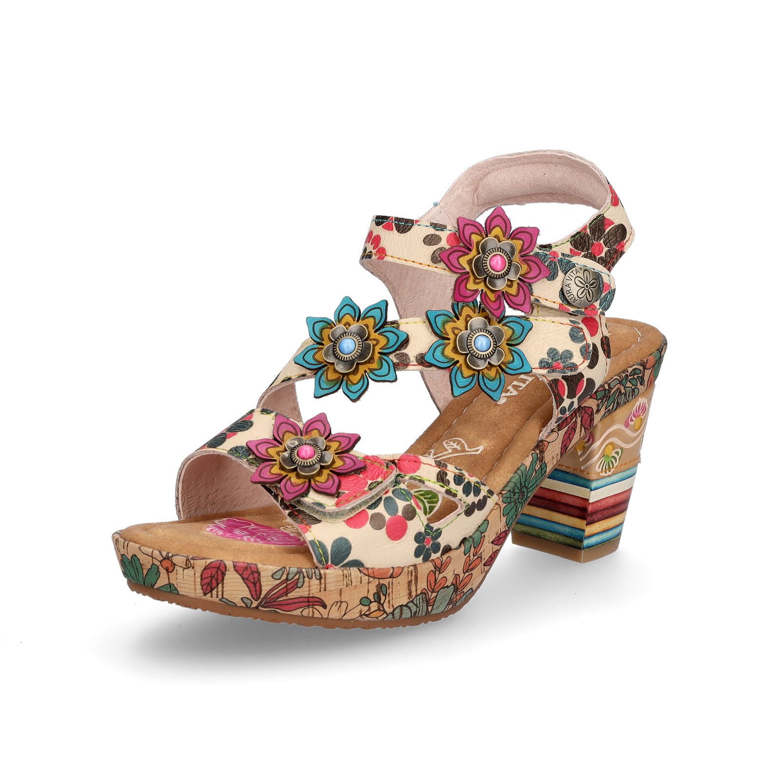 LAURA VITA Laura Vita Damen Sandalette beige multi Sandale