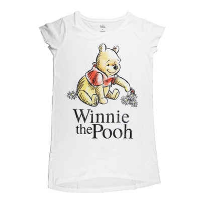 Disney Kurzarmshirt Winnie der Puuh Damen Schlafshirt Nachthemd Gr. S bis XL, Baumwolle