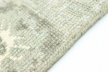 Wollteppich Designer Teppich handgeknüpft beige, morgenland, quadratisch, Höhe: 6 mm, handgeknüpft
