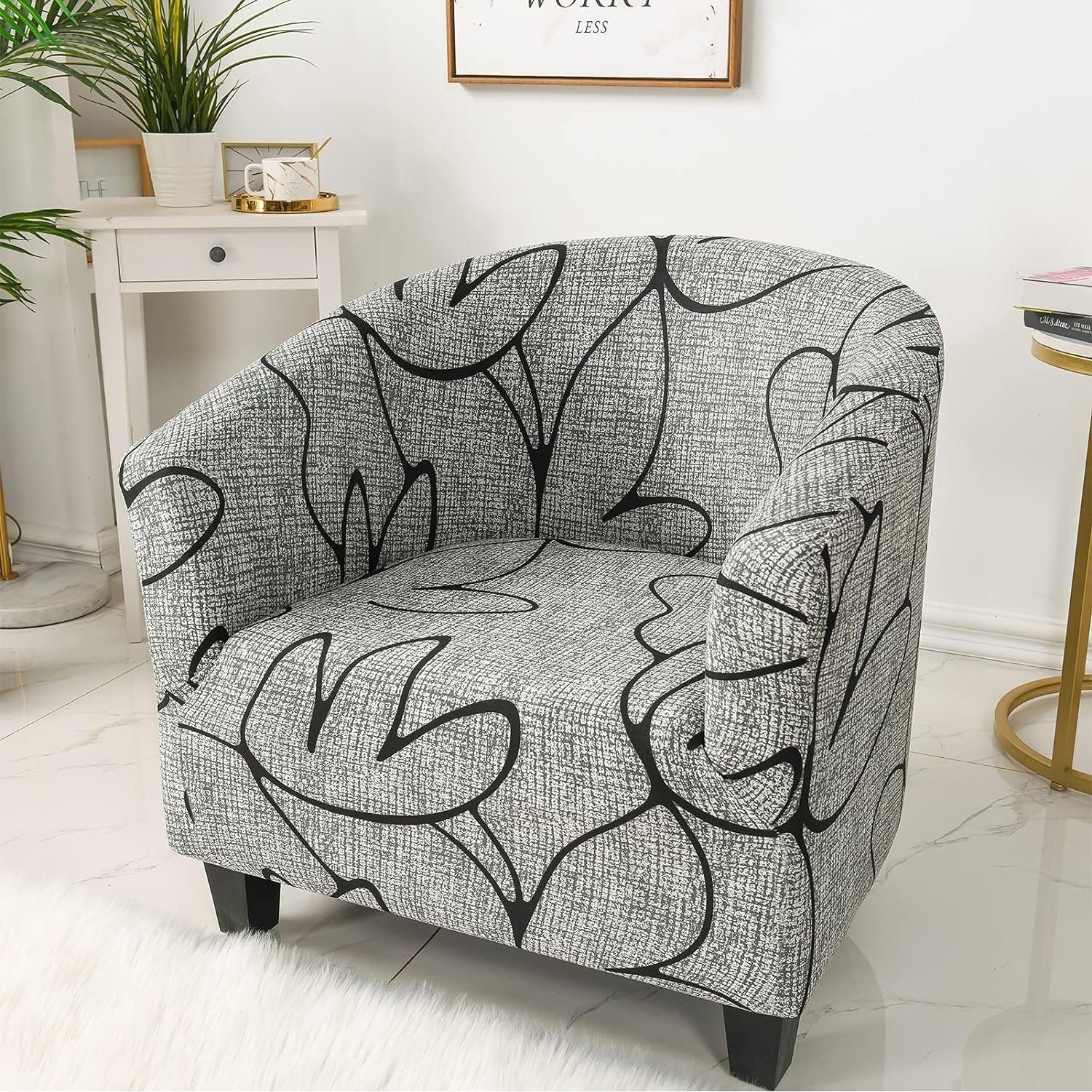 FELIXLEO Sesselhusse Schonbezug Abnehmbarer und waschbarer Sessel Sofa-Schonbezug – Bild 5 von 5