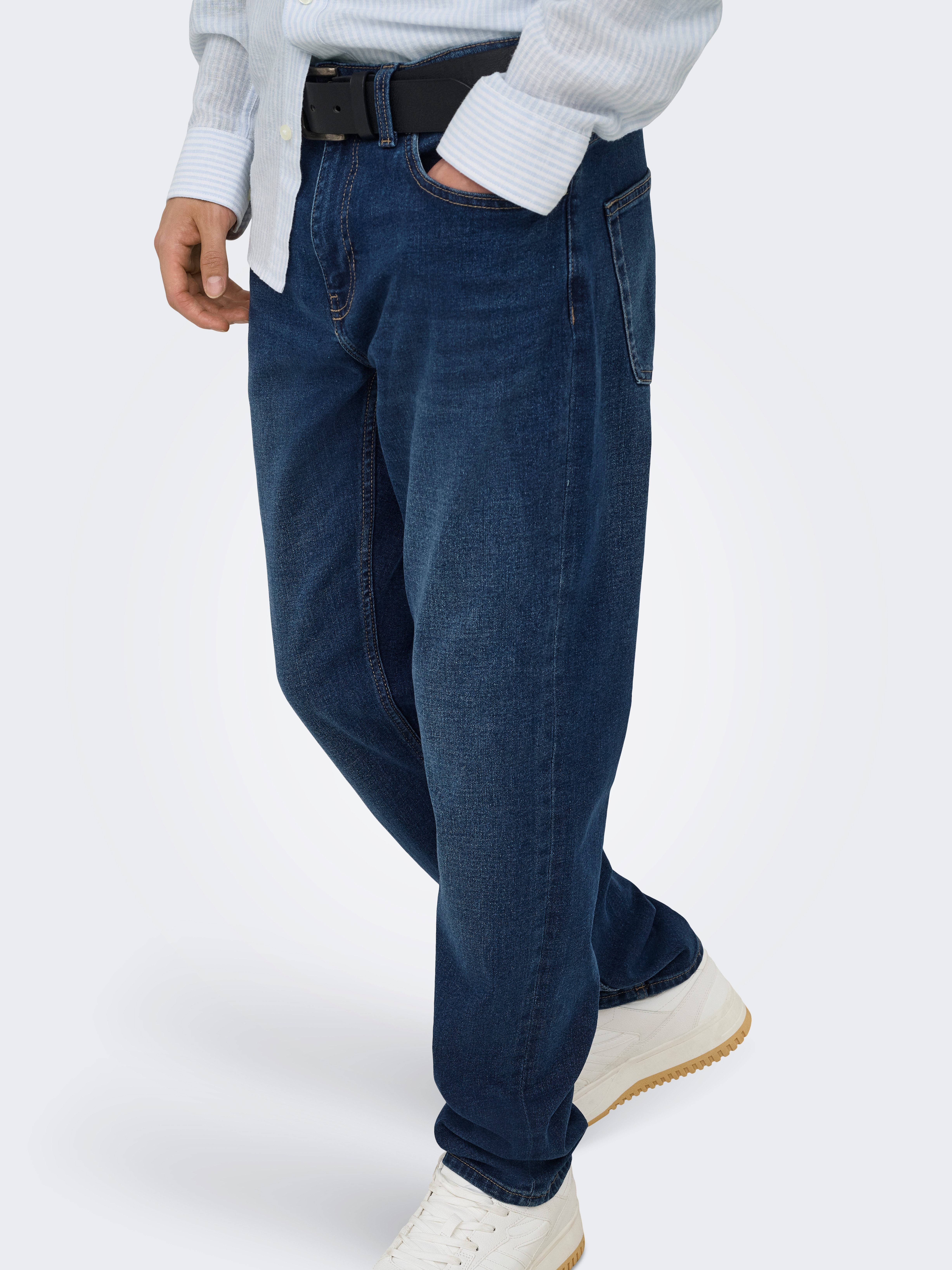 ONLY & SONS Regular-fit-Jeans ONSWEFT REG 7900 EY BOX JEANS NOOS Baumwollmischung, regular fit – Bild 2 von 5