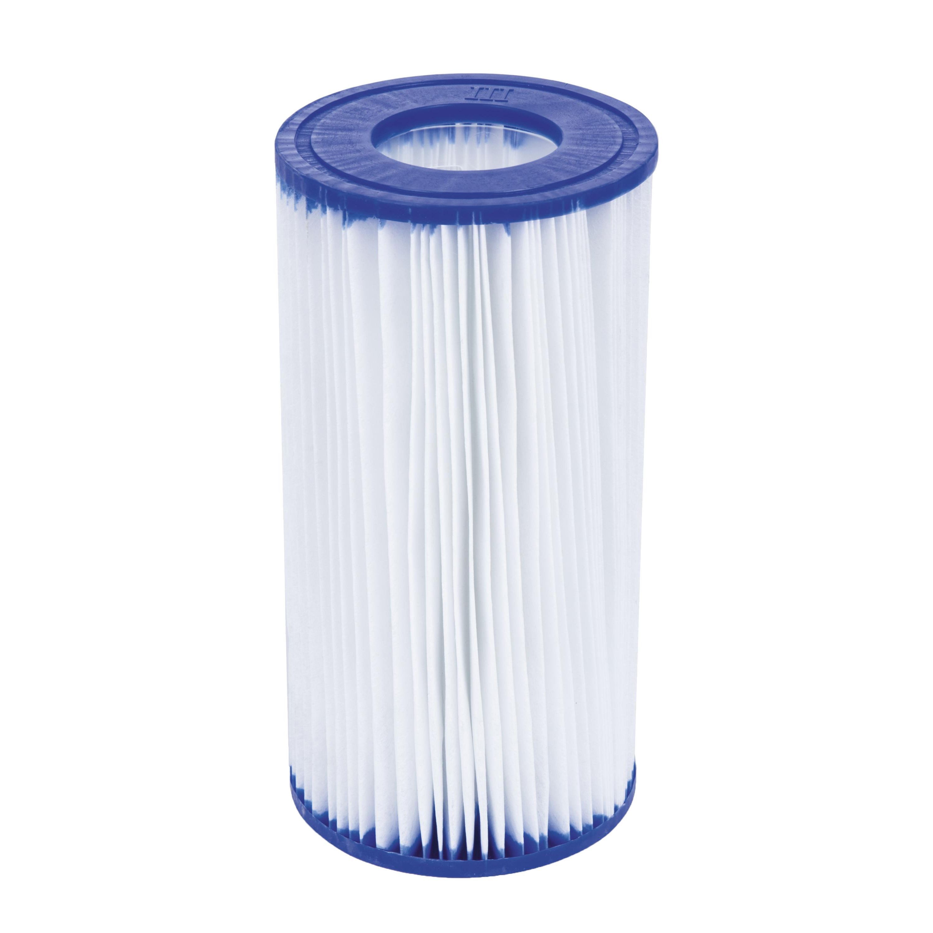 Bestway Pool-Filterkartusche Flowclear™ Gr. III, 10,6 x 20,3 cm, Zubehör für Kartuschen-Filterpumpen, Feine Lamellenstruktur