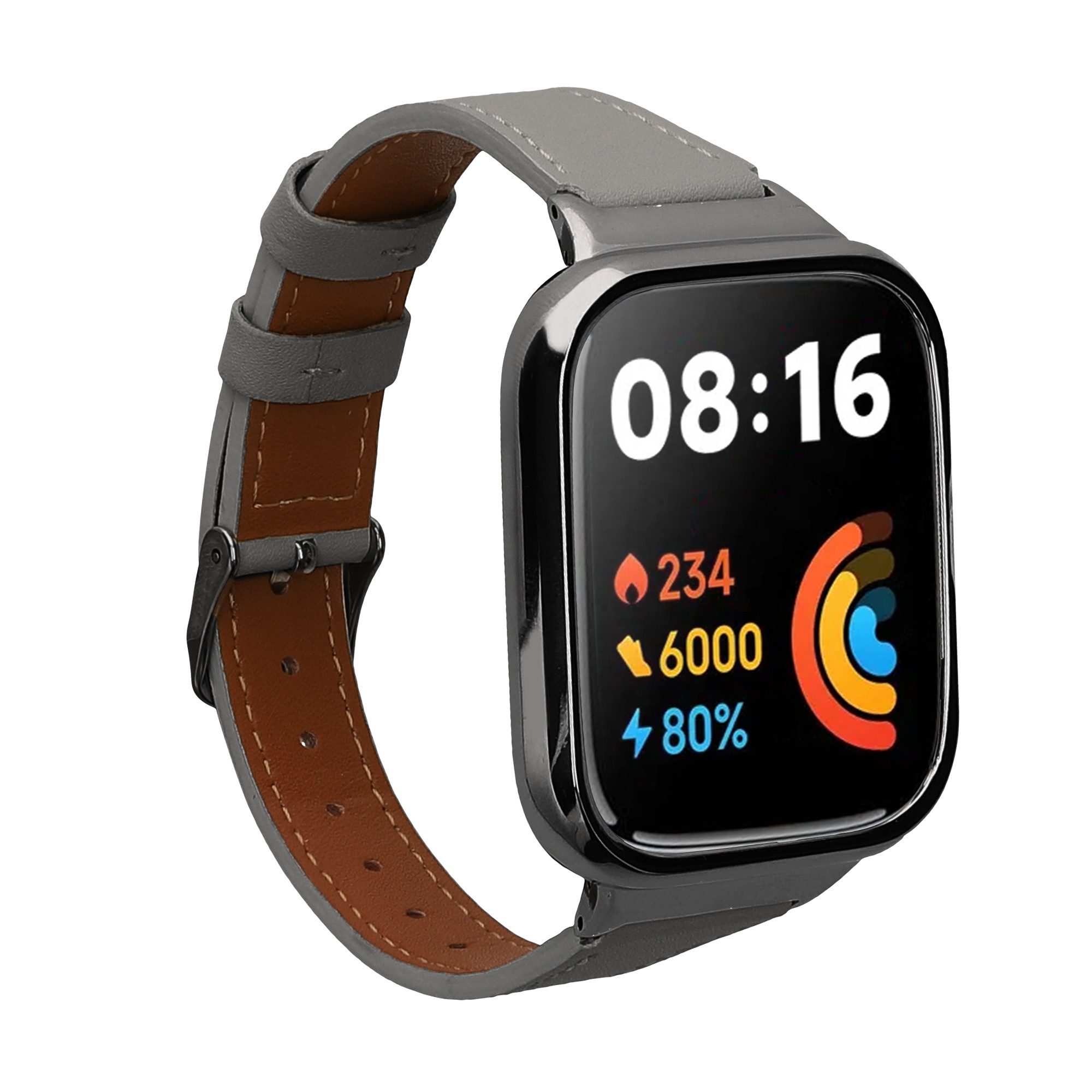 kwmobile kwmobile Echtleder Uhrenarmband für Xiaomi Redmi Watch 3 Active / Smartwatch, 1-tlg., Leder Armband für Xiaomi Redmi Watch 3 Active / Redmi Watch 3 Lite