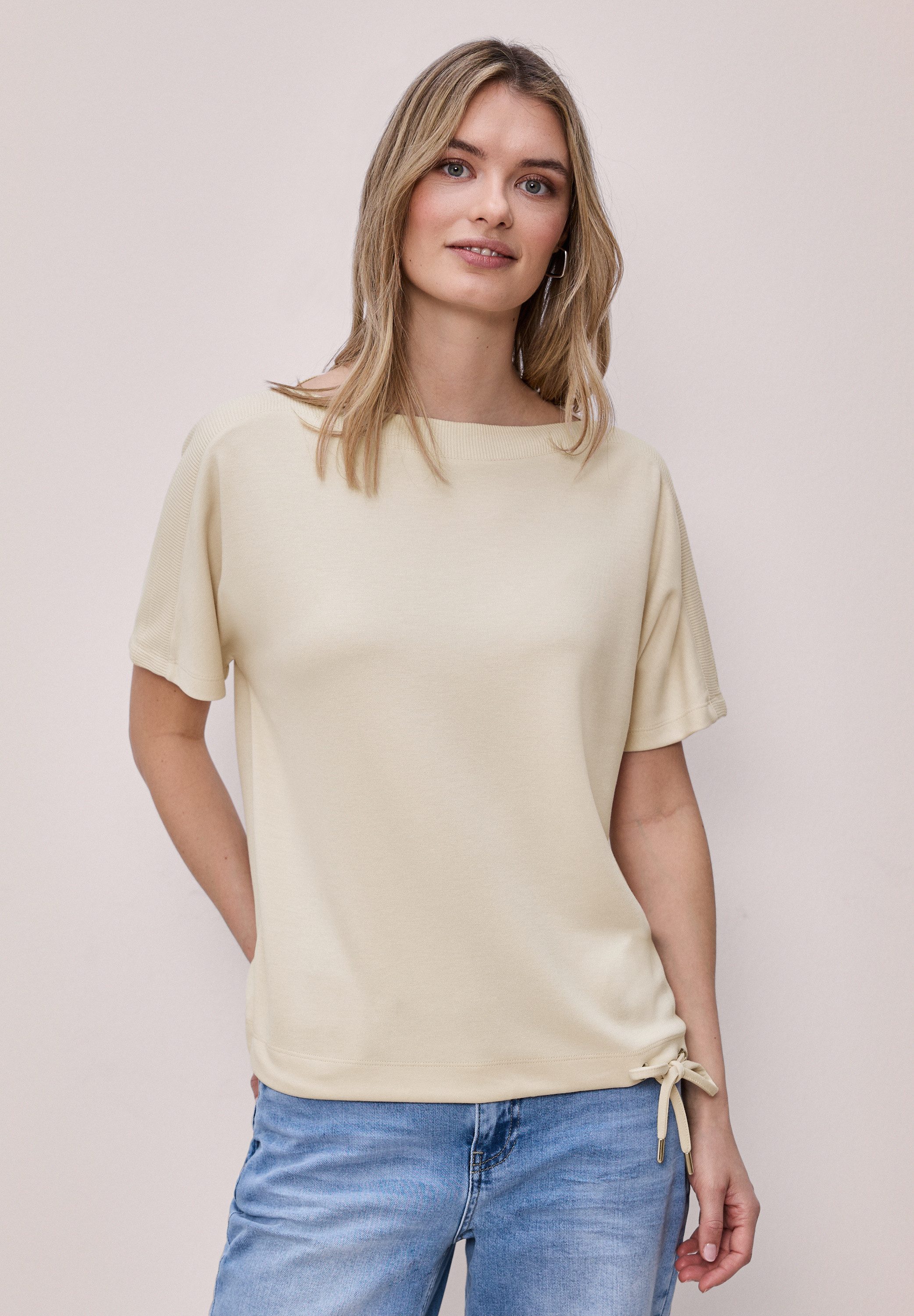 STREET ONE T-Shirt mit U-Boot-Ausschnitt günstig online kaufen