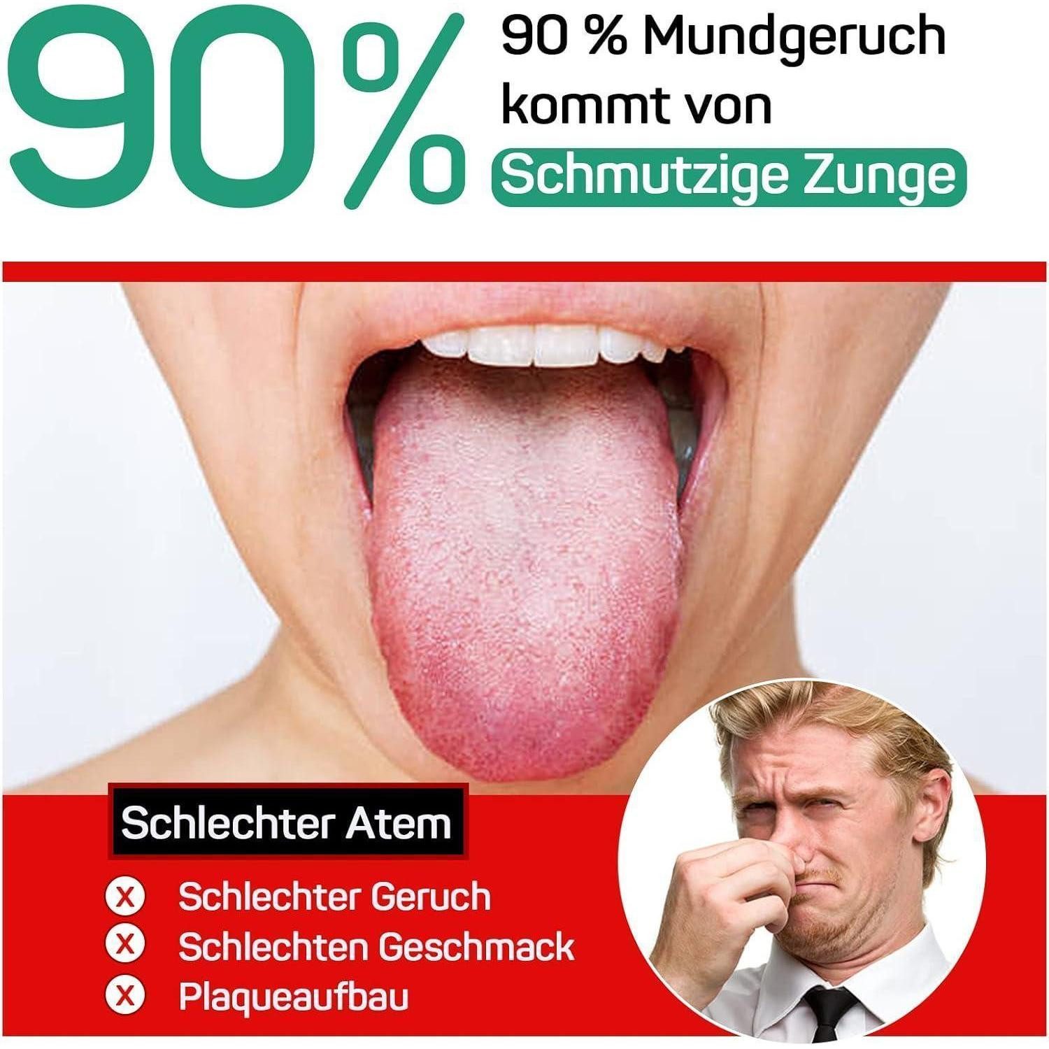 LuxusKollektion Zungenreinigeraufsatz Zungenreiniger aus Edelstahl - Zungenschaber für