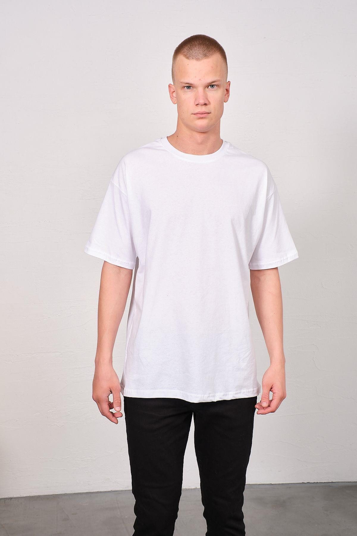 C&CITY T-Shirt Herren Basic T-Shirt mit Fahrrad-Ausschnitt - 2er Pack