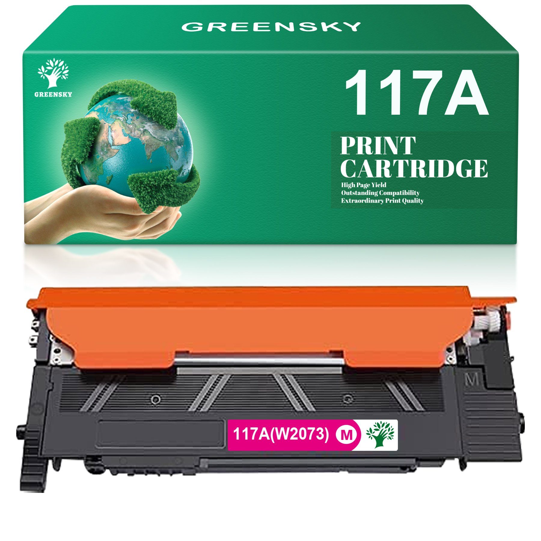 Greensky Tonerpatrone Kompatibel für HP 117A Color Laser 150a 50nw 150w, (1-St)