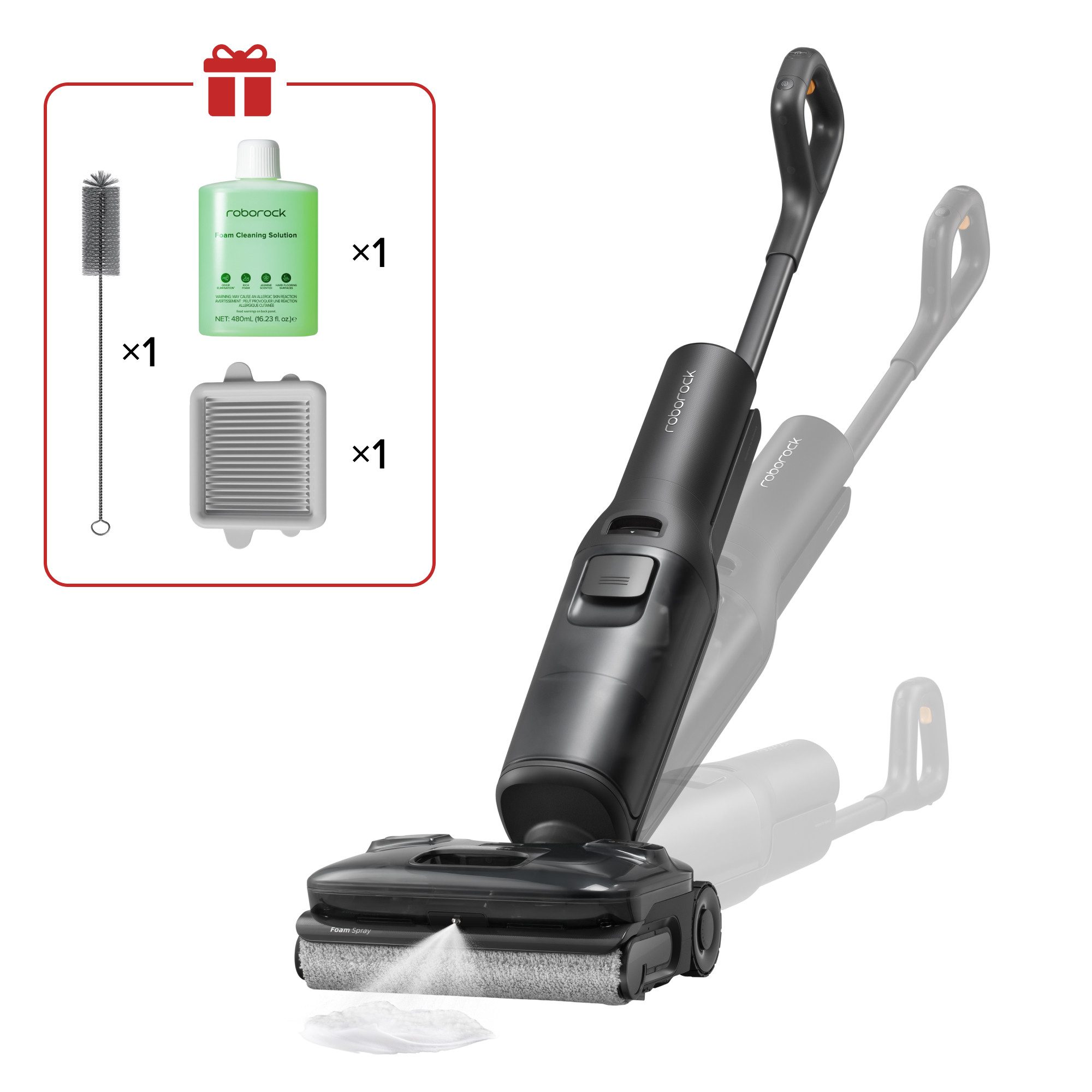 Roborock Nass-Trocken-Akkusauger F25 ACE Pro, beutellos, 25.000 Pa, 95 °C Selbstreinigung, Dock-Trocknung und App-Anpassung