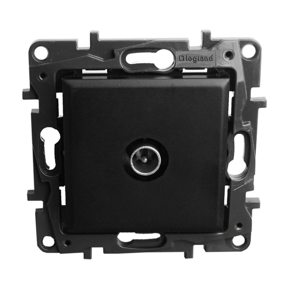 legrand® Steckdose Endsteckdose TV männlich schwarz 10 dB Niloe Step, 1-St.