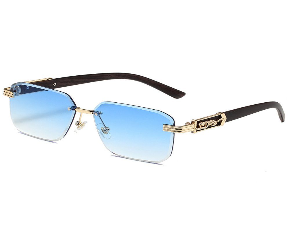 Deliana.makeup Sonnenbrille Retro-Sonnenbrillen, coole polarisierte Brillen, UV400 UV-Schutz Sonnenbrille ist sowohl für Männer als auch für Frauen geeignet blau