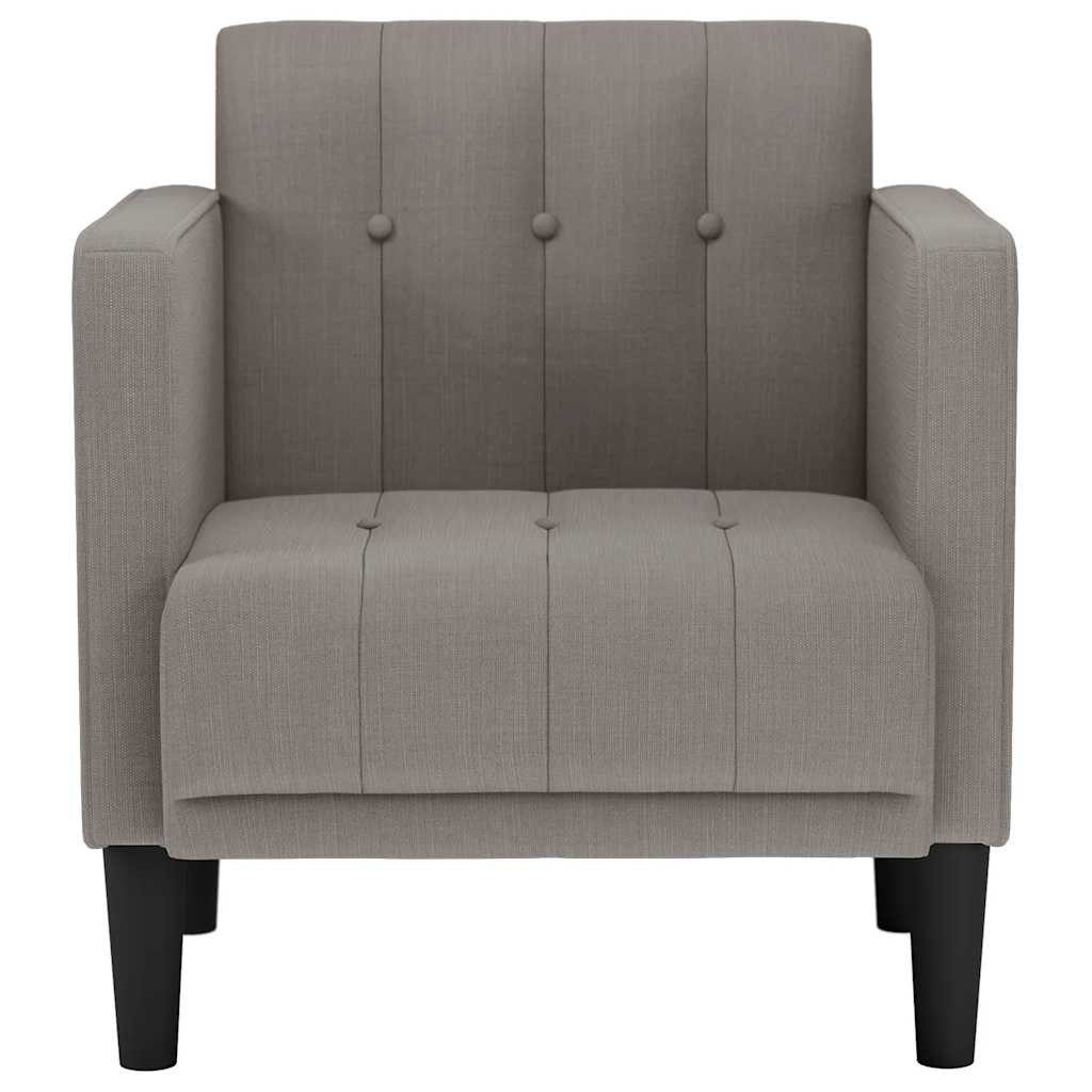 vidaXL Sessel Sessel mit Armlehnen Taupe 53 cm Stoff (1-St) günstig online kaufen