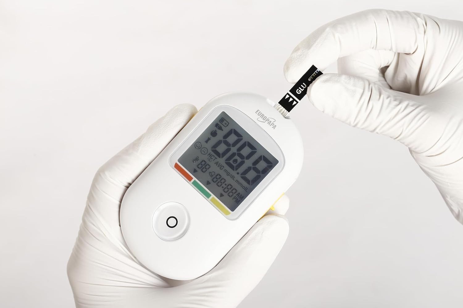 EUROPAPA Blutzuckermessgerät Blutzuckerteststreifen für Blutzucker-Wertes Kontrolle, Diabetiker-Teststreifen zur Diabetes- und Glukoseüberwachung, Teststreifen Anwendbar EUROPAPA BG-Serie Blutzuckermessgerät