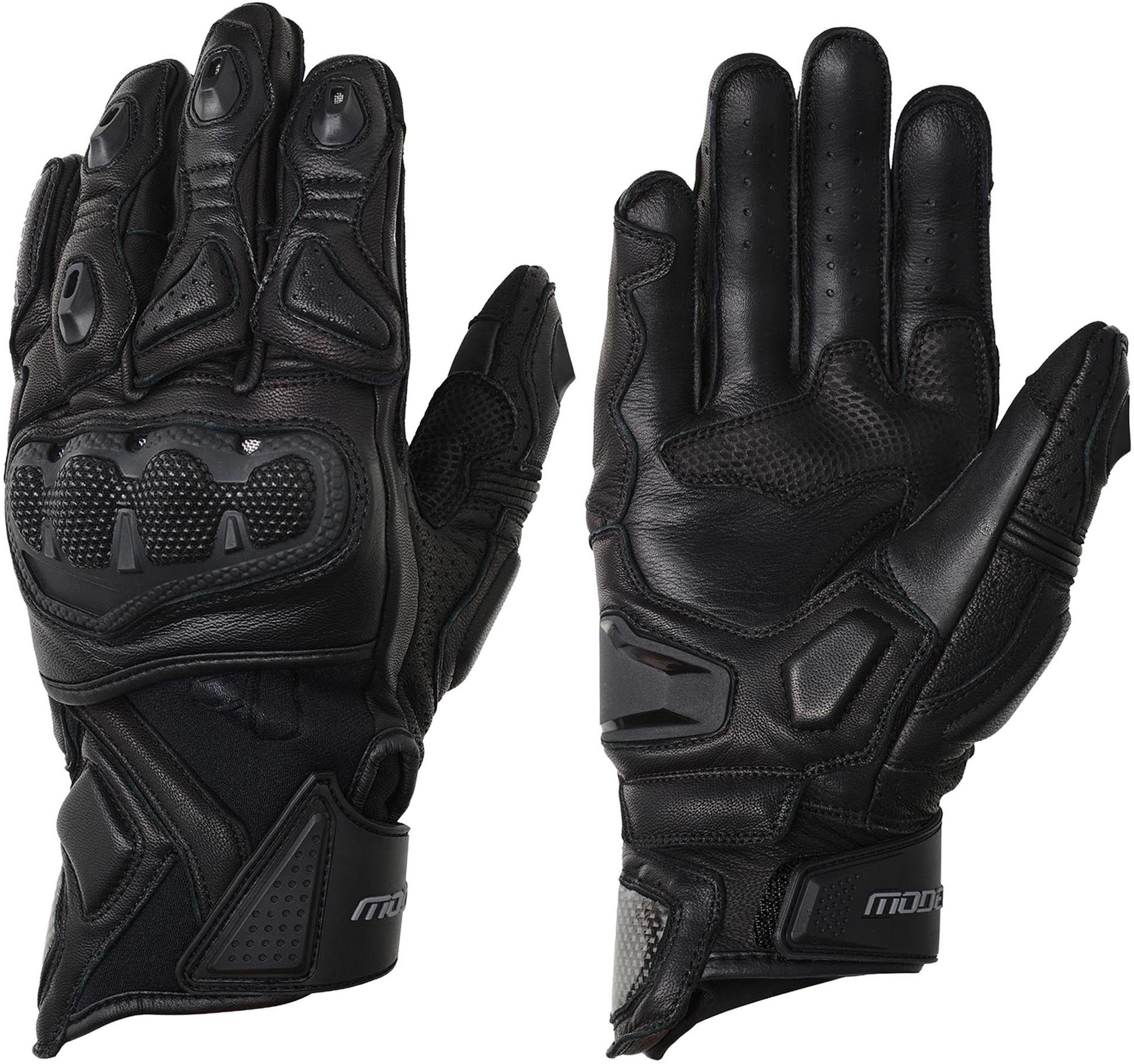 Modeka Motorradhandschuhe Evox Short Motorrad Handschuhe perforiert,kurze Stulpe,Touchscreenbedienung möglich