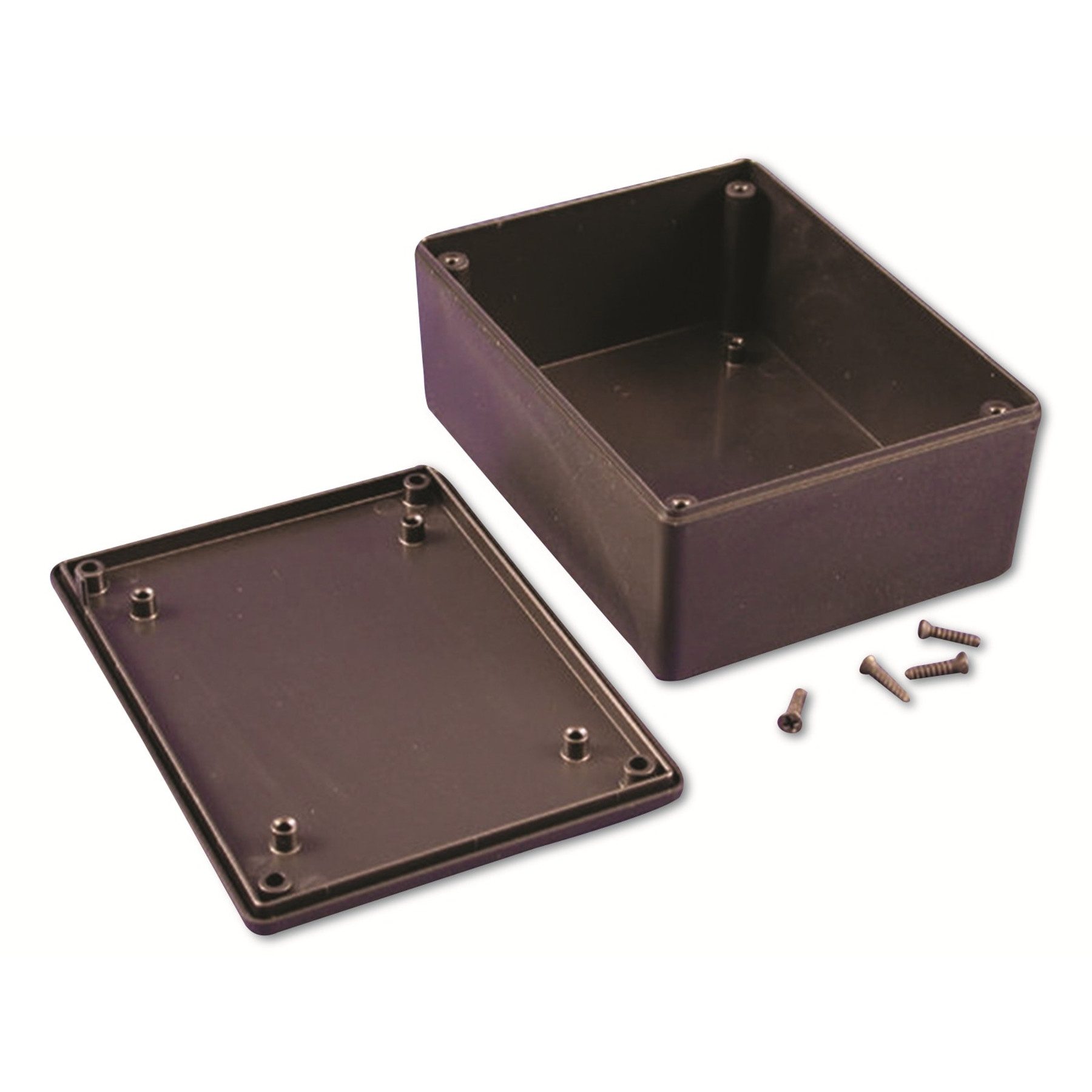 Hammond Montagerückgehäuse HAMMOND Universal-Gehäuse,1591XXSSBK, ABS, schwarz, IP54