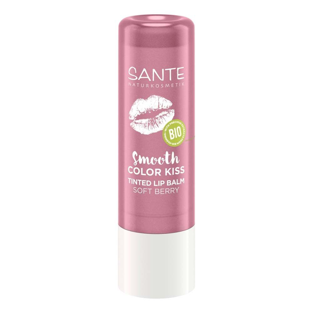 SANTE Lippenbalsam Smooth Color Kiss Tinted Lip Balm - 02 soft berry 4,8g