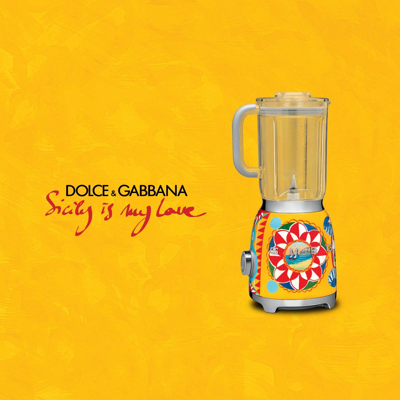SMEG DOLCE & GABBANA Standmixer BLF01DGEU, 800 W, Limited Edition Dolce & Gabbana Sicily is my Love