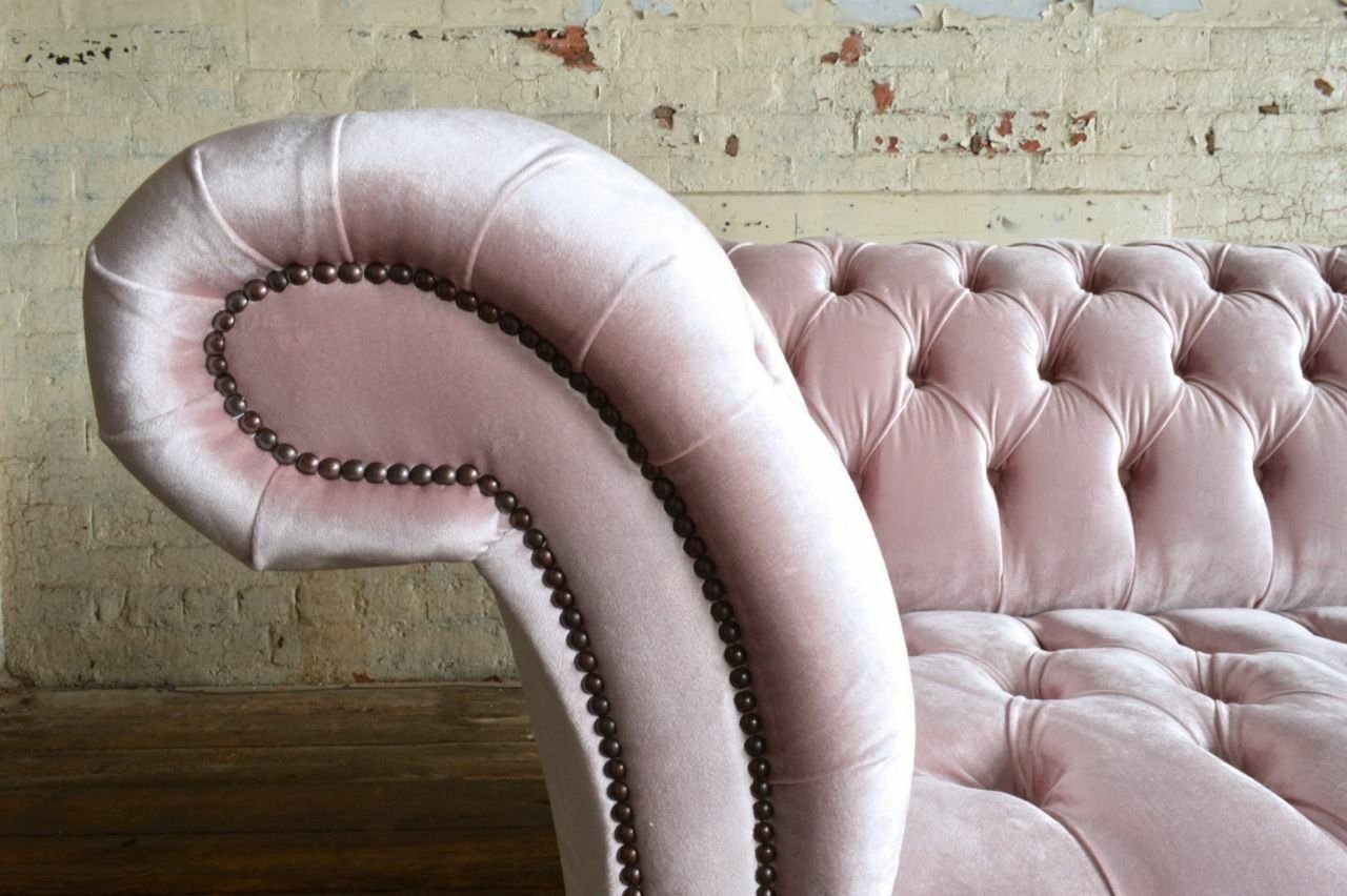 JVmoebel Chesterfield-Sofa, Couch Chesterfield Sitz Polster Garnitur Design Leder Luxus Sofa