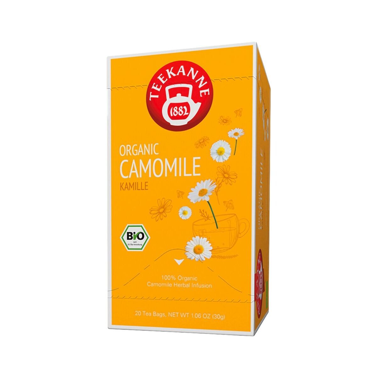 TEEKANNE Tee Bio Kamillentee, 20 Beutel, Kräutertee