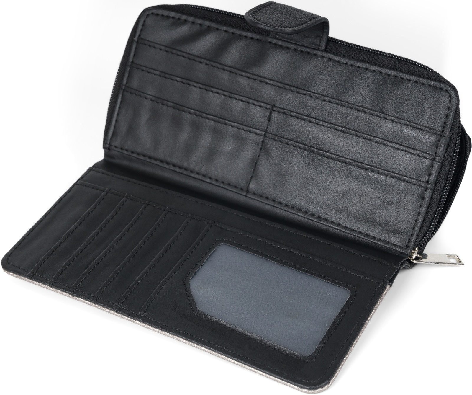 styleBREAKER Geldbörse Geldbörse im 2-Tone Metallic Look (1-tlg)