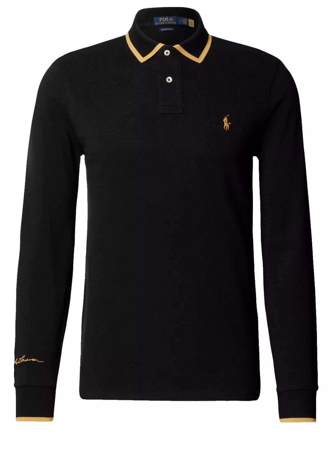 Polo Ralph Lauren Langarm-Poloshirt Polo Shirt Slim Fit Polohemd Lunar New günstig online kaufen