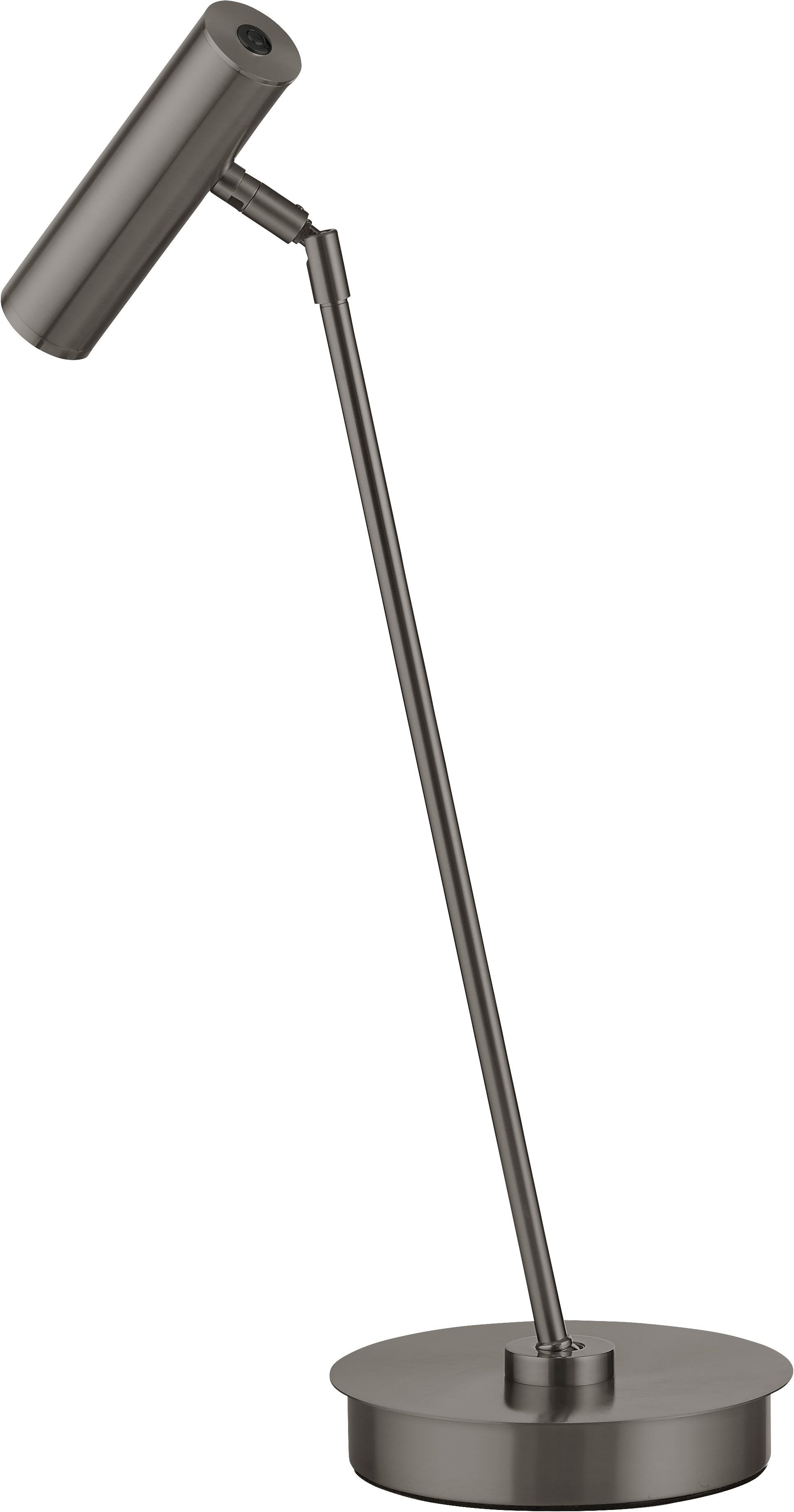 HELL höllisch gutes Licht LED Tischleuchte TOM PRO, LED fest integriert, warmweiß - kaltweiß, Tastdimmer, 3-Stufen CCT
