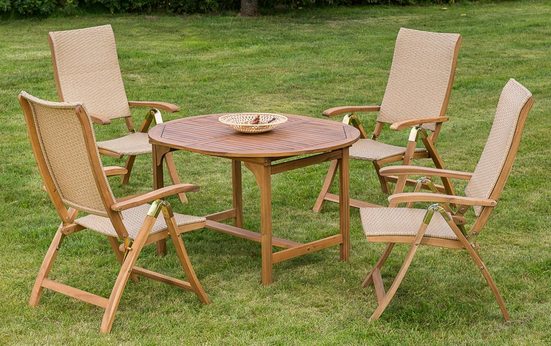 MERXX Gartenmöbelset »Capri«, Diningset für 4 Personen geeignet online