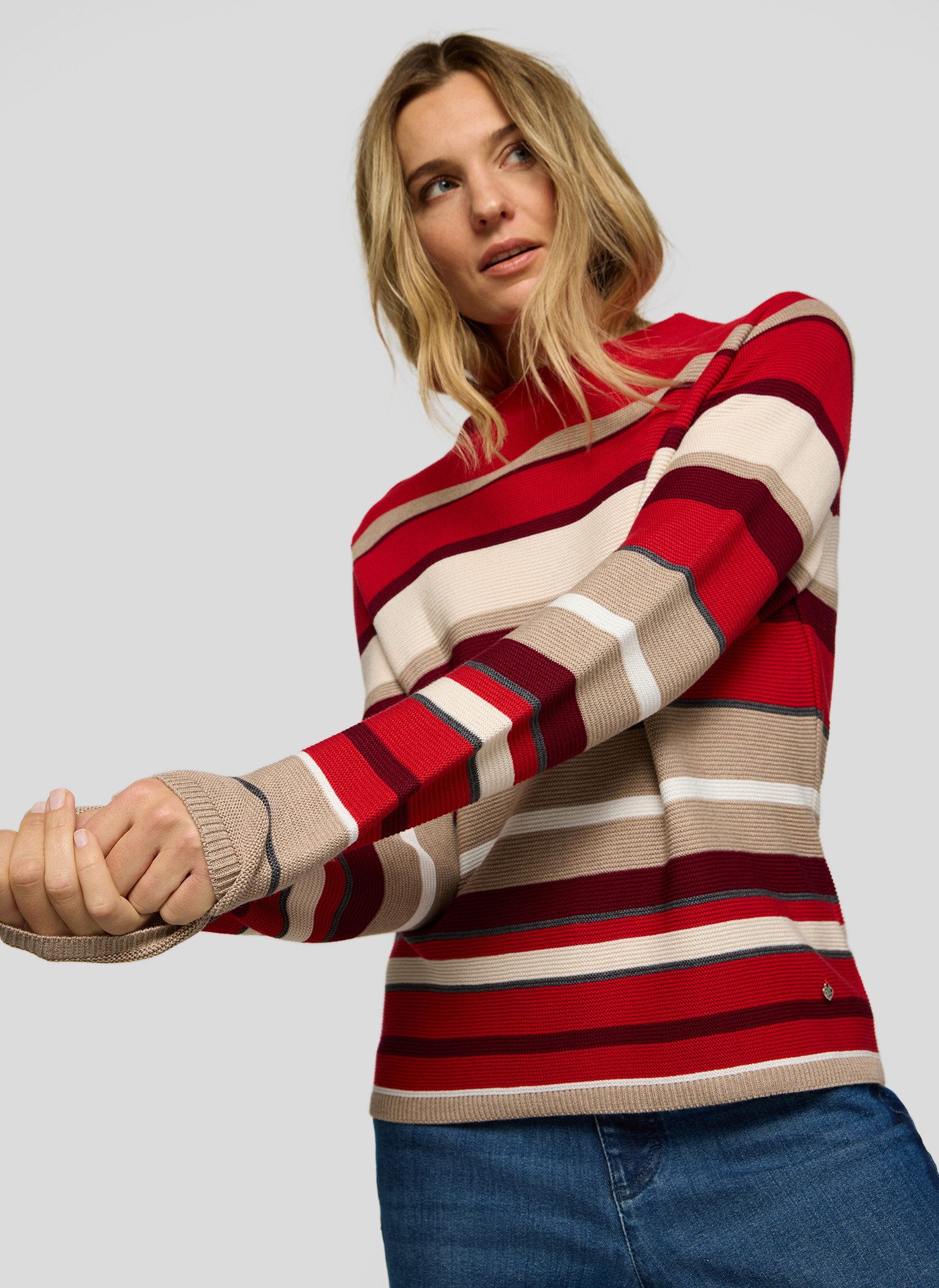 Rabe Strickpullover im Streifen-Look günstig online kaufen