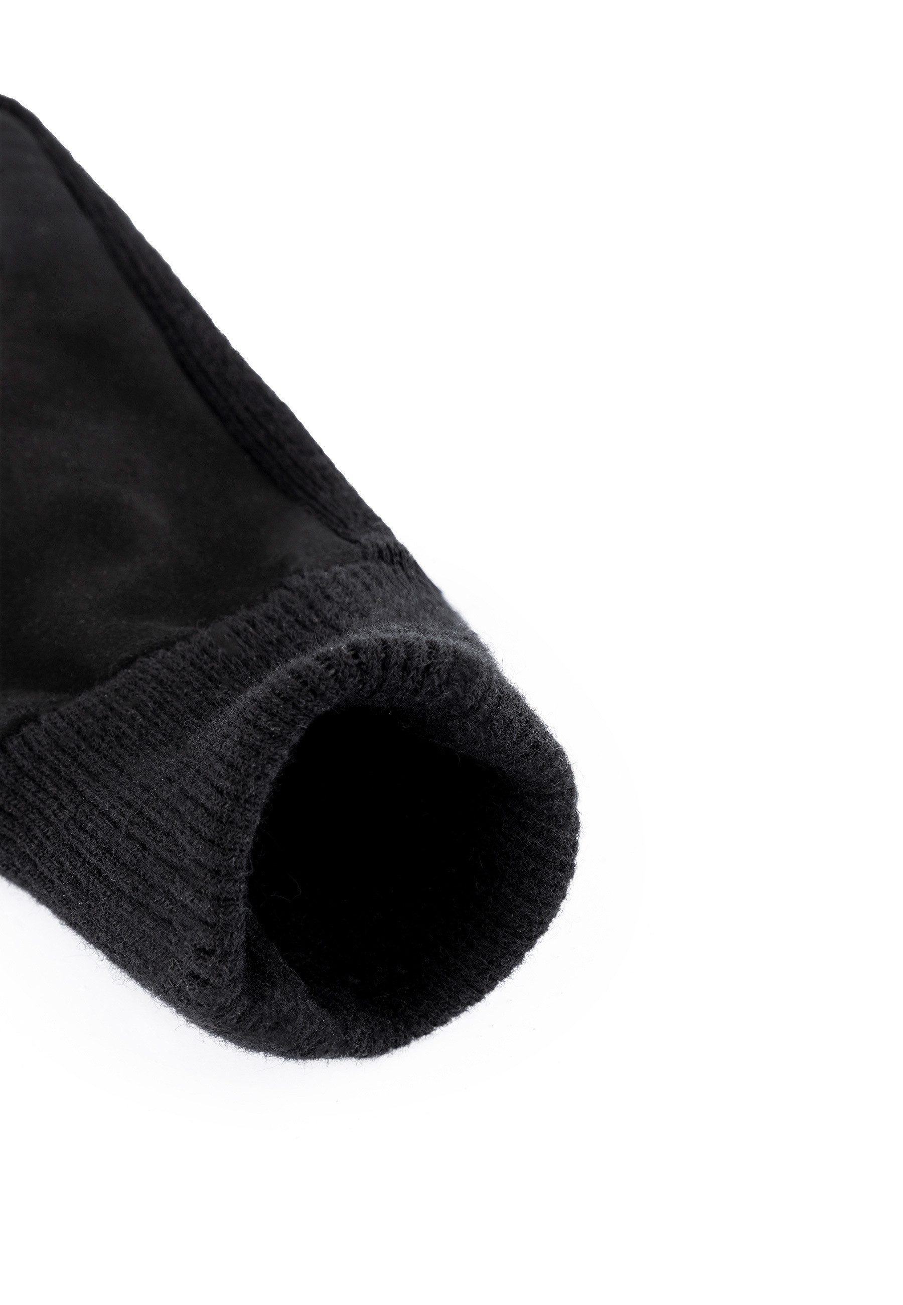 Roeckl Lederhandschuhe ULM Lederhandschuh mit gestricktem Bündchen