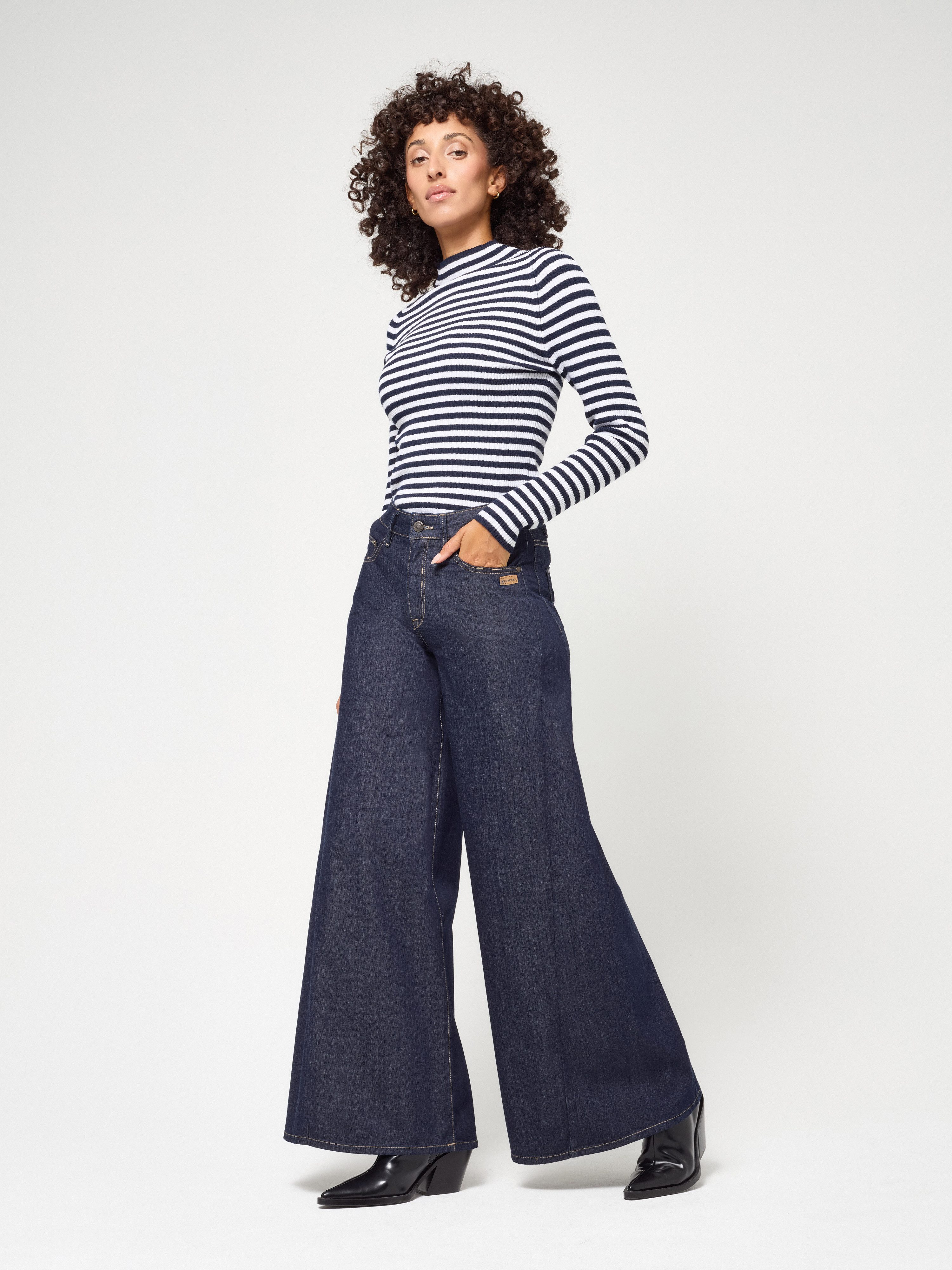GANG Weite Jeans 94CARLOTTA PALAZZO mit eingesetztem Keil für extra Weite – Bild 3 von 5