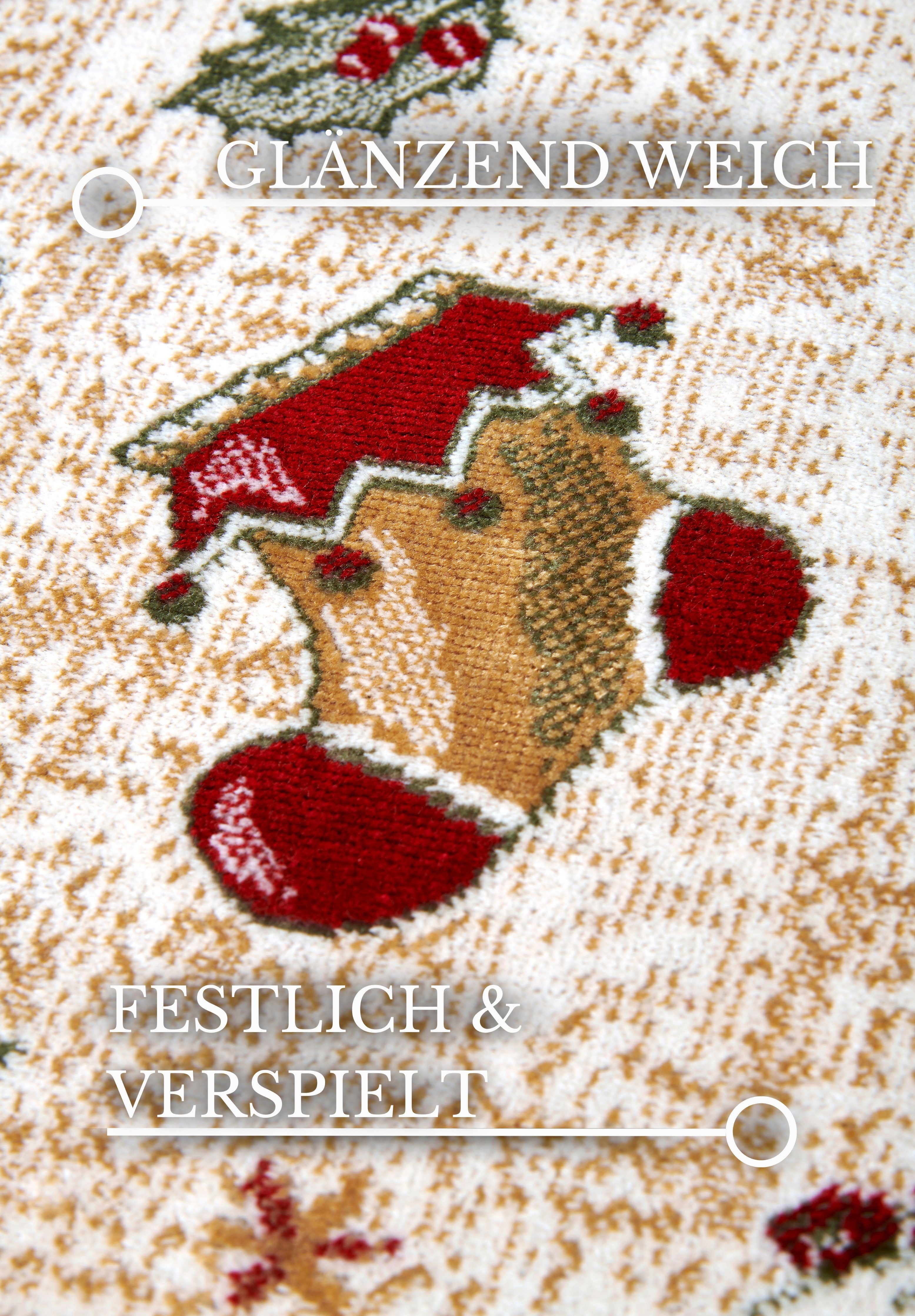 Villeroy & Boch Teppich Nostalgic Shine Toy's Delight, eckig, rund und Läufer, rechteckig, Höhe: 6 mm, Weihnachten, Wohnzimmer, Flur, Geschenk, Toys Delight, De – Bild 5 von 5