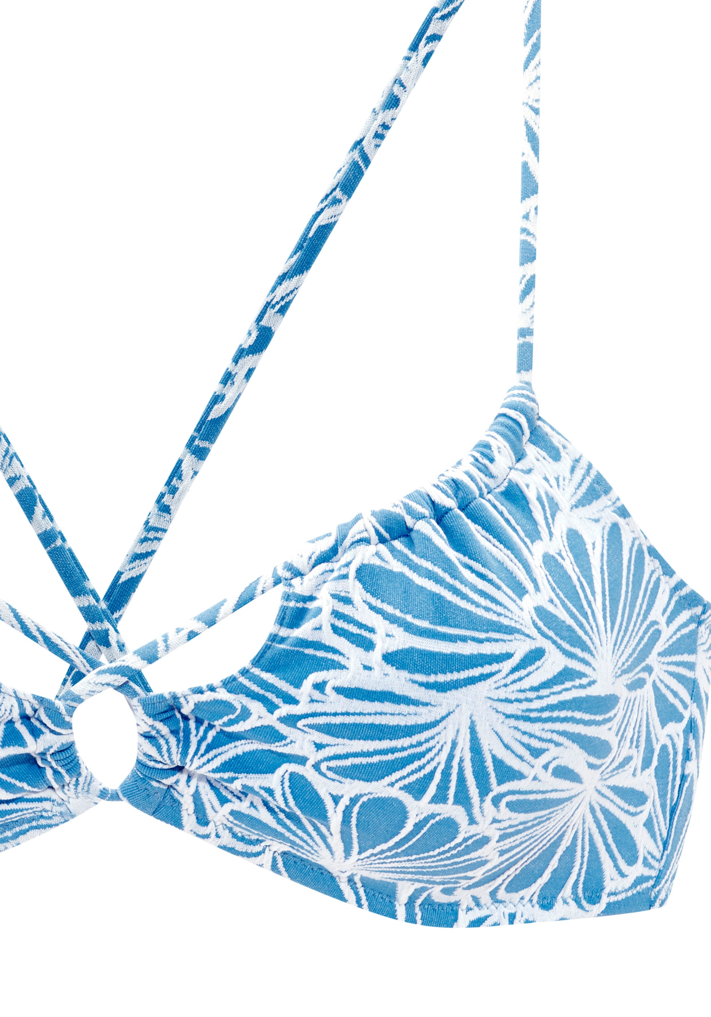 Venice Beach Bustier-Bikini-Top Peony, aus modischer Strukturware