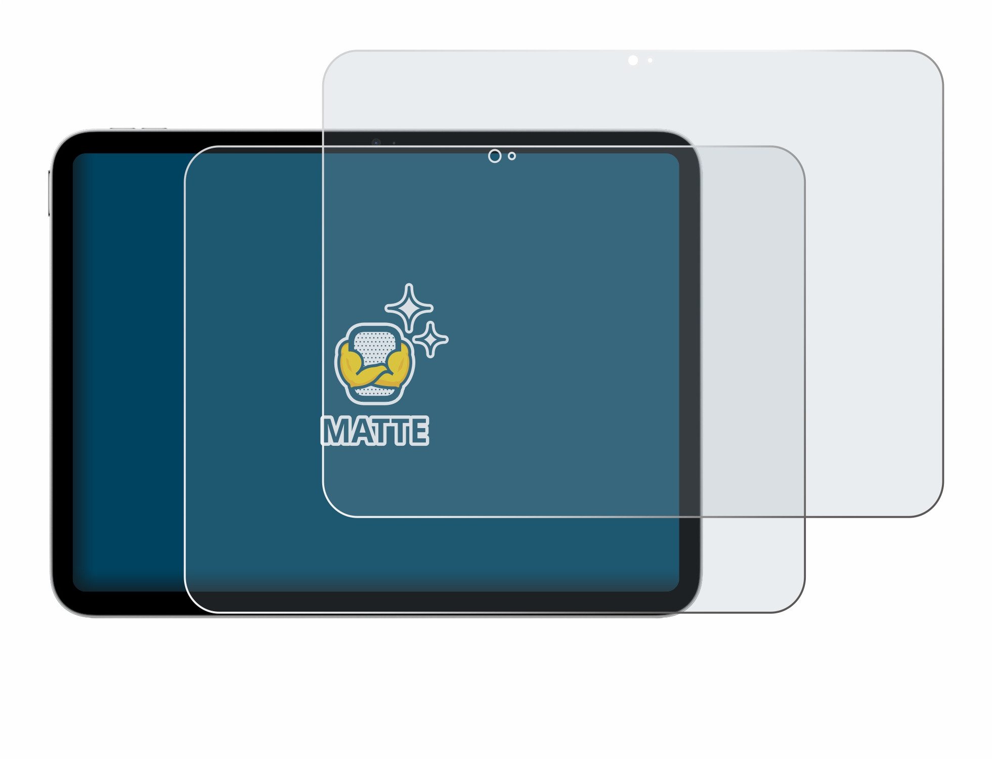 BROTECT Displayschutzfolie Schutzfolie für Apple iPad A16 11" 2025 (11. Gen), 2 Stück, Displayschutz Schutz Folie Matt Entspiegelungsfolie – Bild 2 von 5