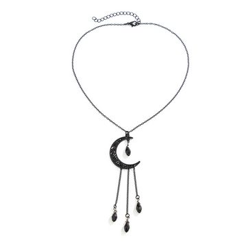 AquaBreeze Charm-Kette Halskette, Halskette mit Sternanhänger, doppellagige Halskette, Scheibenstern-Halskette, Damenschmuck-Geschenk, Metall, Legierung.