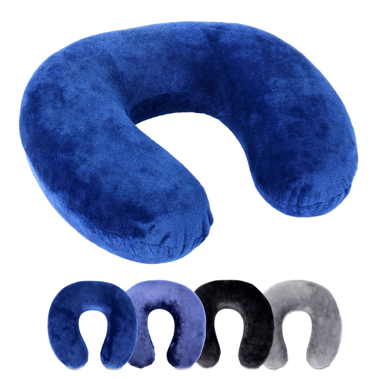 blau orthopädisches wählbar Travel Nackenkissen Memory-Schaum Farben Schramm Nackenhörnchen Rocco Schramm Reisekissen Pillow e.K. Neck Nackenhörnchen 4 Nackenstützkissen