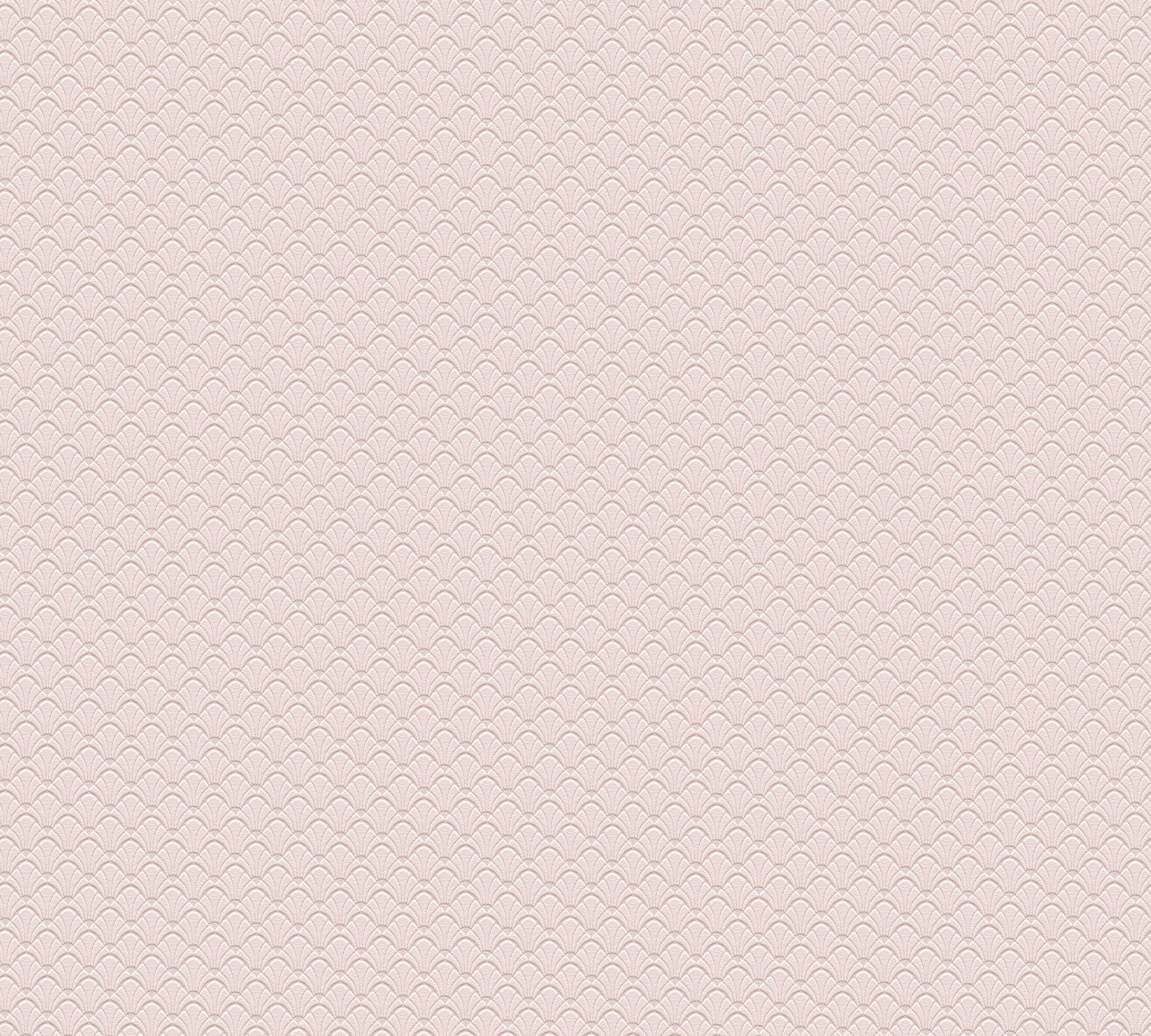 A.S. Création Vliestapete Jette Deco uni, Art Joop grafisch, rosa Uni Streifen Tapete strukturiert