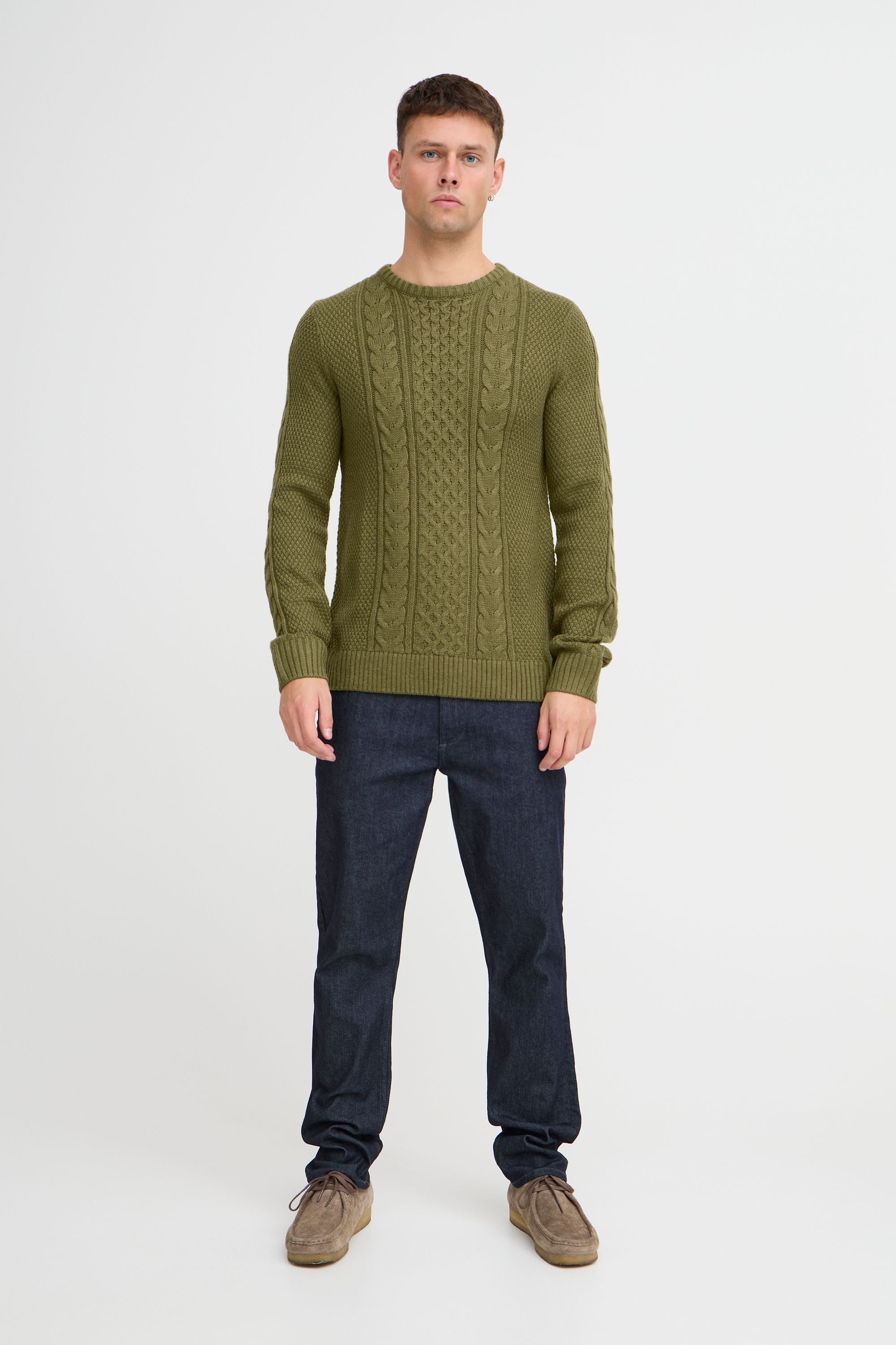 Blend Strickpullover BHPullover Klassischer Grobstrickpullover