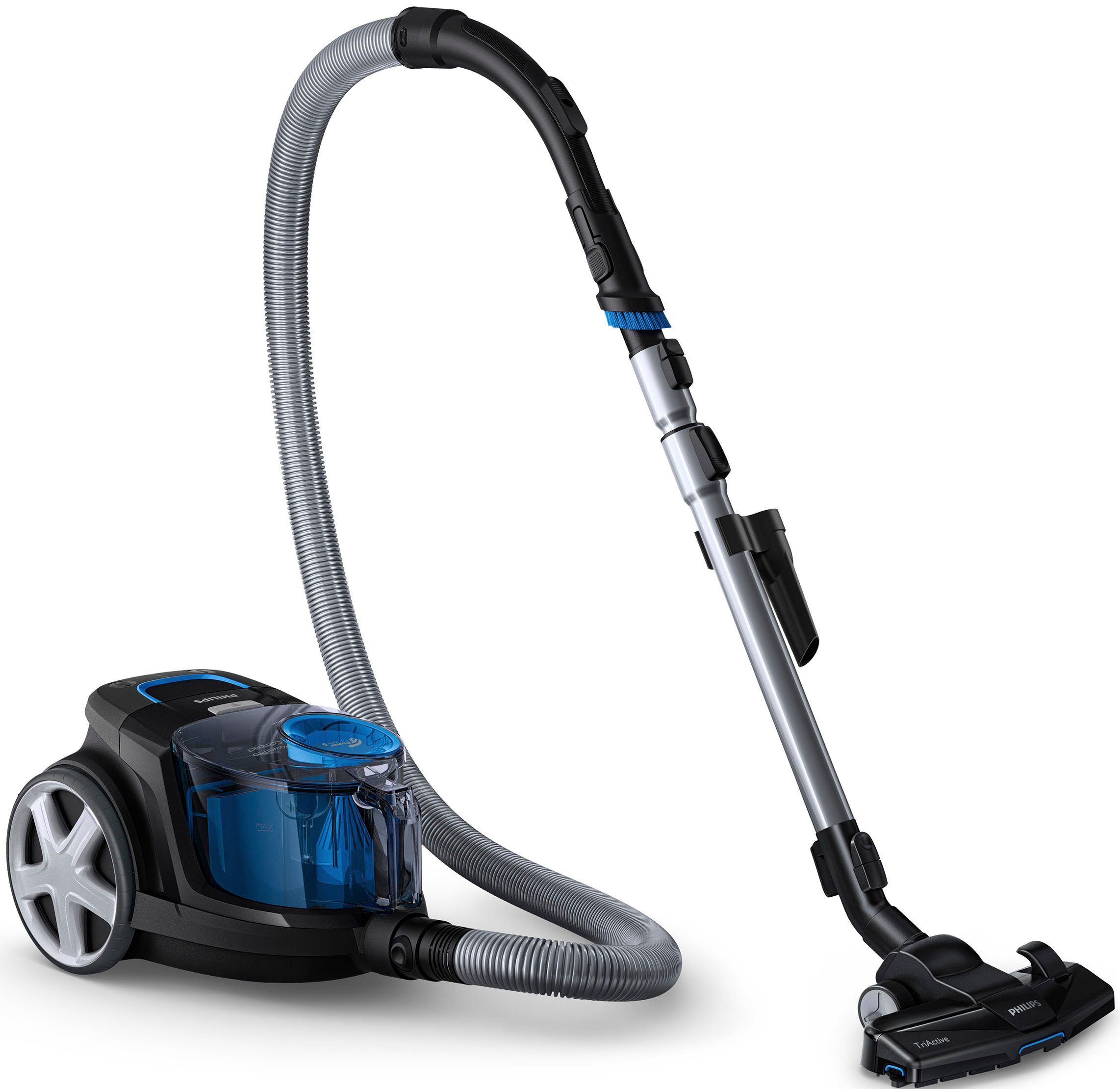 Philips Bodenstaubsauger FC9331/09, 900 W, beutellos, mit 1,5 l Fasungsvermögen und Tri-Active-Düse