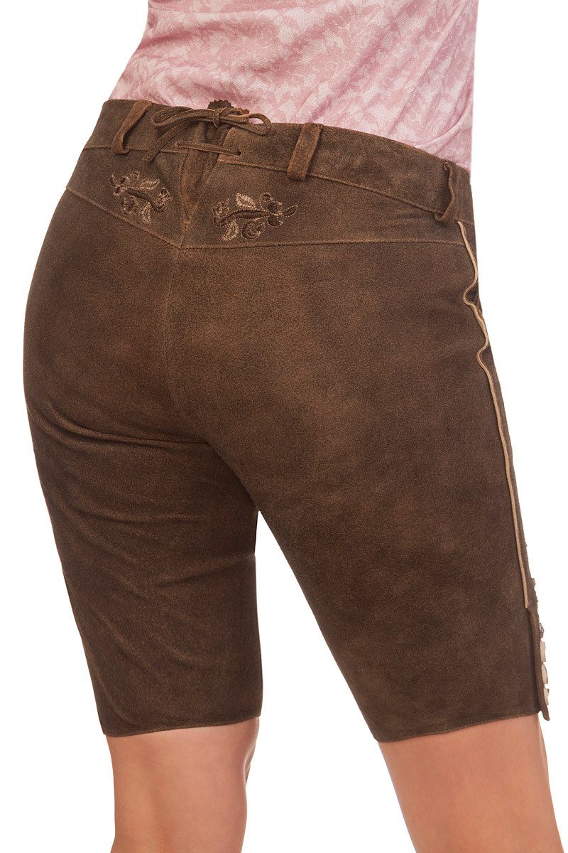 Spieth & Wensky Lederhose Trachtenlederhose Damen - HILKE - braun rustik