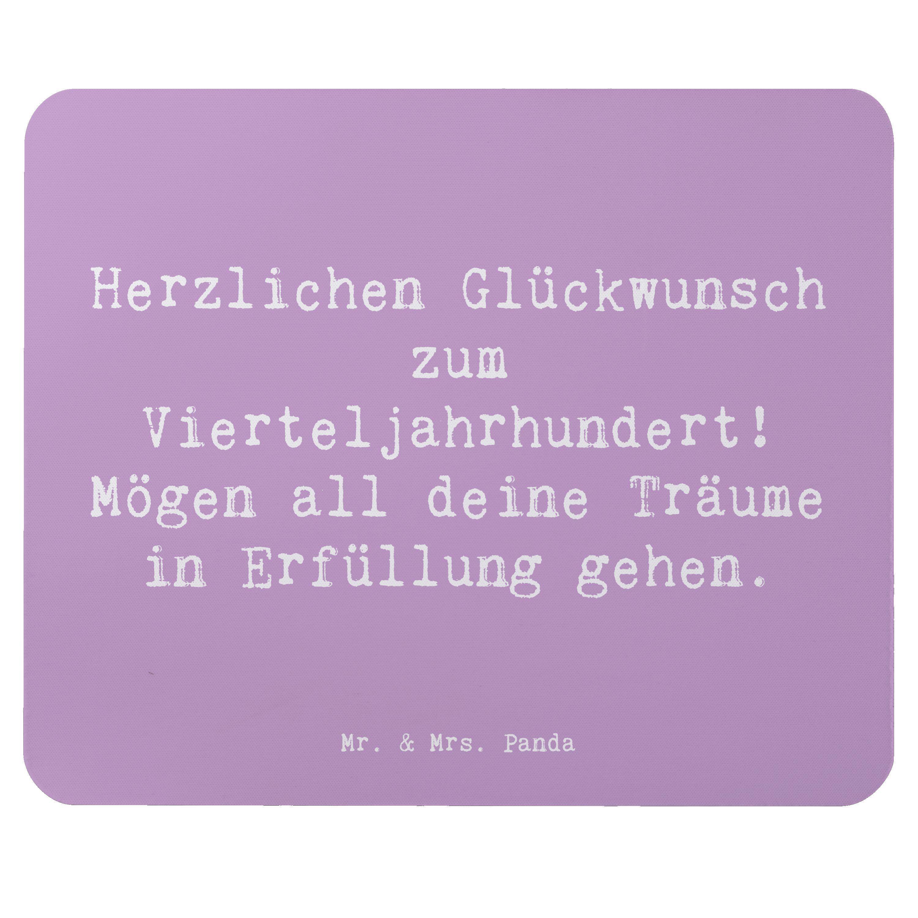 Mauspad Spruch 25. Geburtstag Freude - Lavendeltraum - Geschenk, Liebe, Jubil