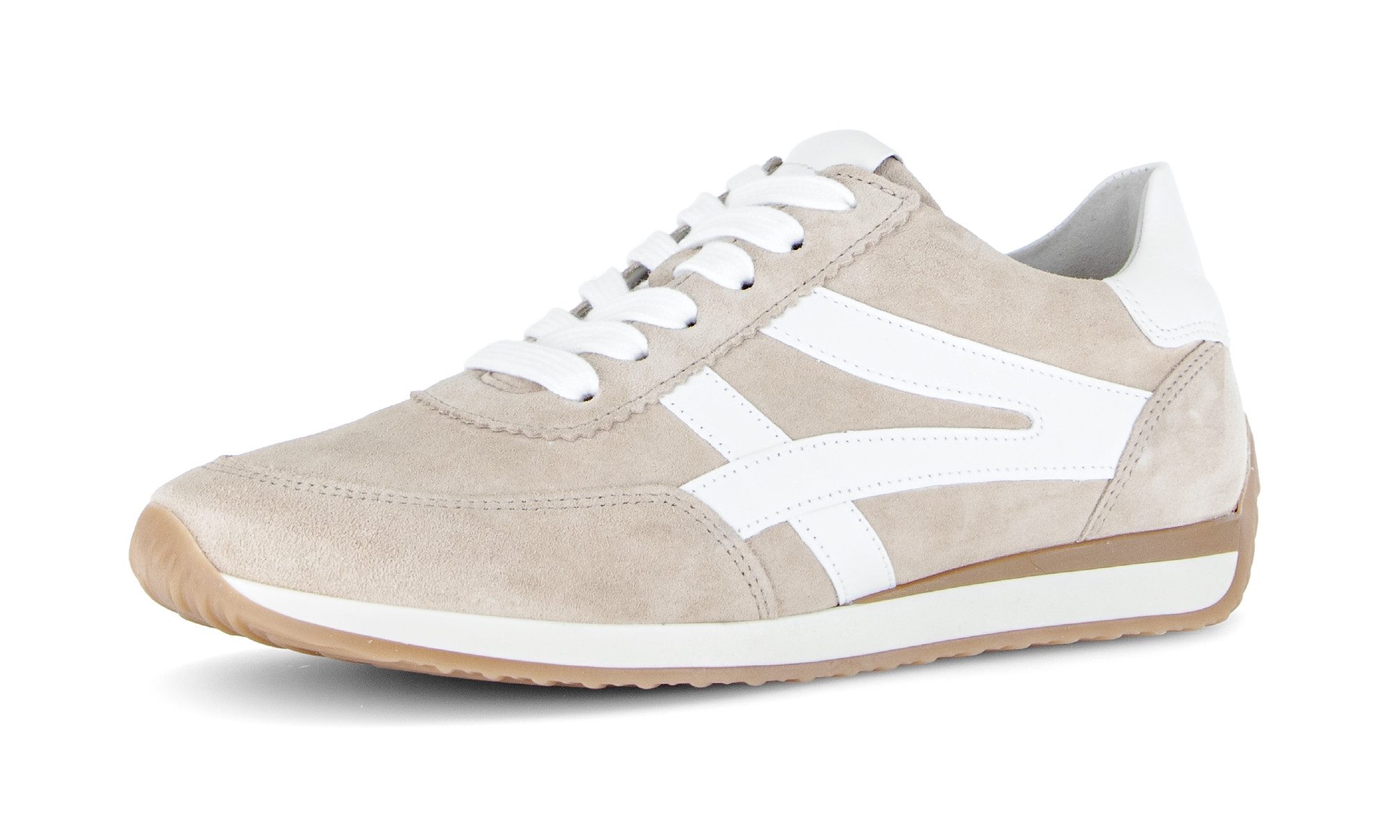 Gabor Davos Keilsneaker, Freizeitschuh, Komfortschuh, Schnürschuh mit Kontrastbesatz, H-Weite