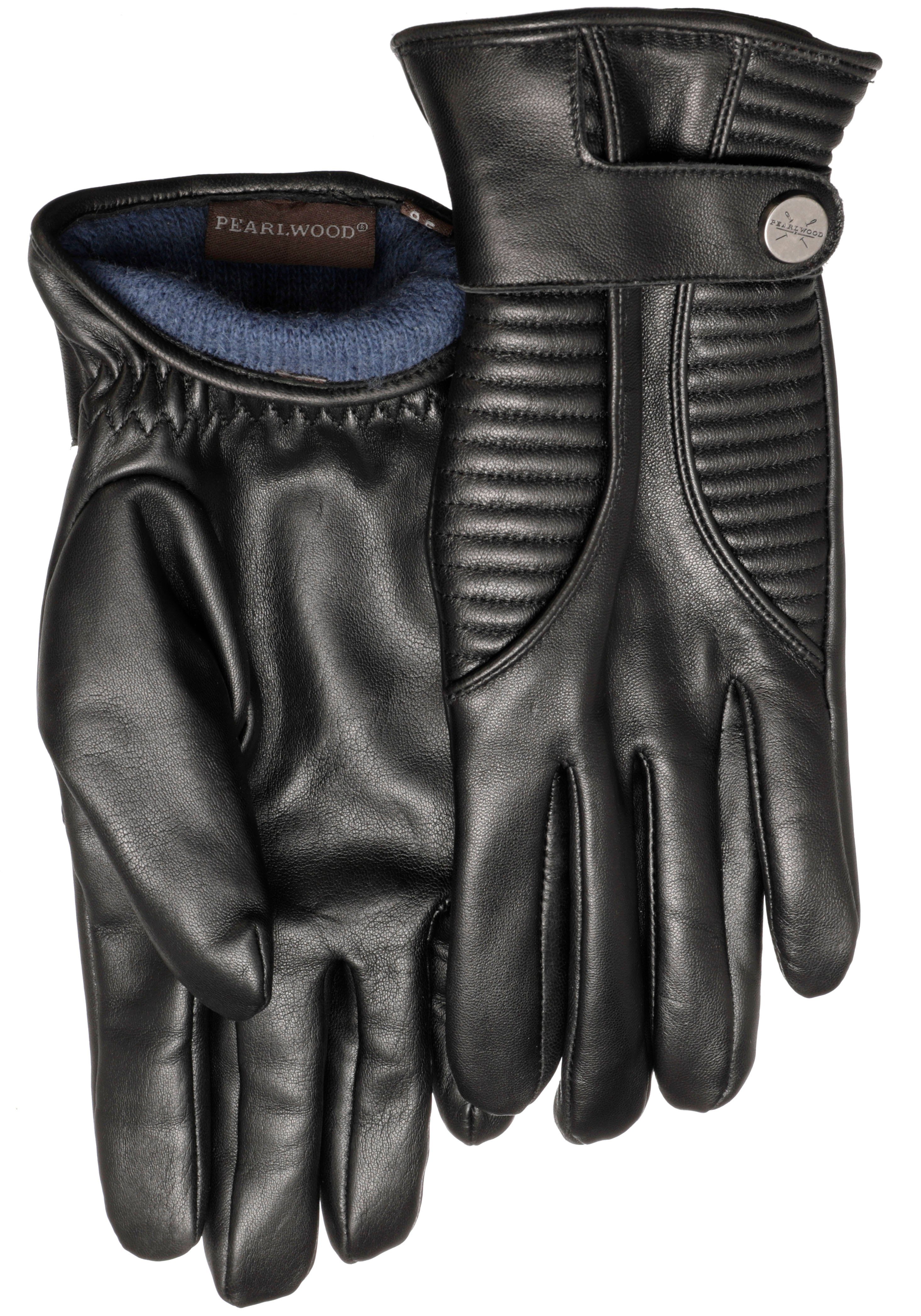 PEARLWOOD Lederhandschuhe Britt Touchscreenfähig- mit 10 Fingern bedienbar, farbiges Innenfutter | Handschuhe