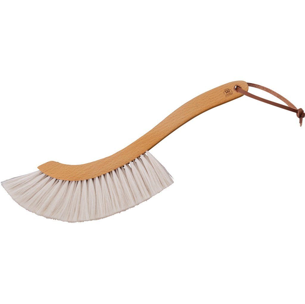 Bürstenhaus Redecker Staubwedel geschwungene Staubbürste mit weichem Ziegenhaar - Sichelform (1-St)