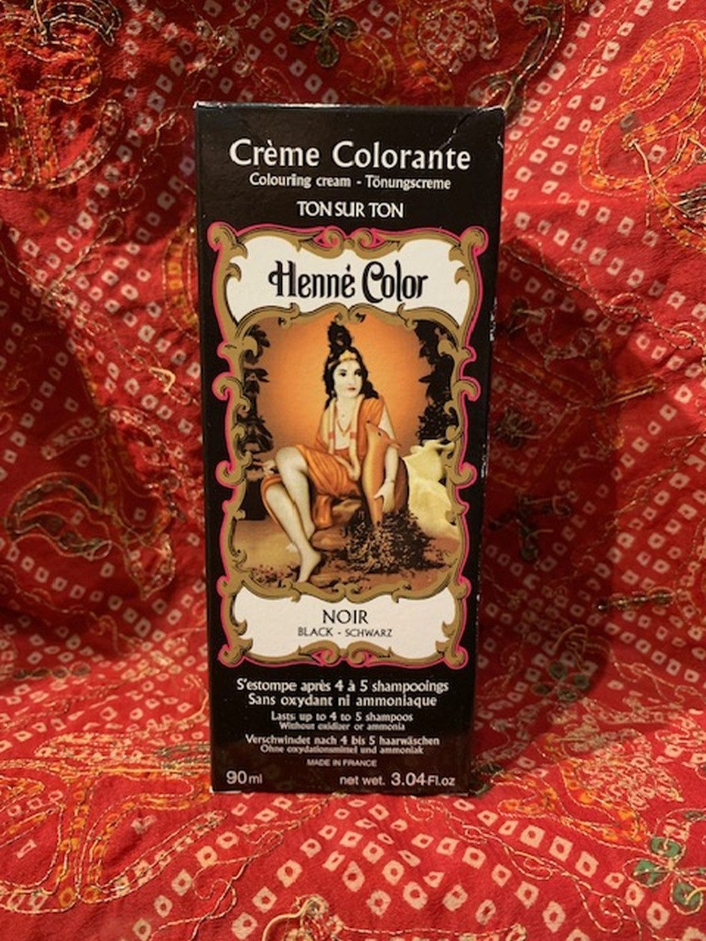 Henné Color Haartönung Henna Tönungscreme von Henné Color, gebrauchsfertig, Packung 90ml, Henna-Tönungscreme mit natürlichem Hennaextrakt