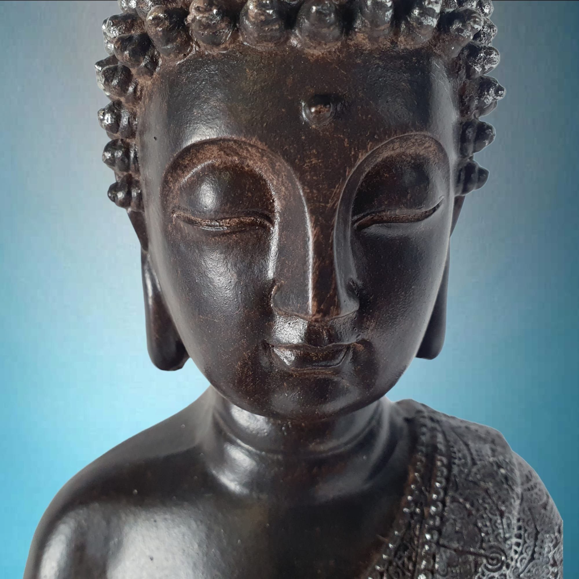 Aspinaworld Teelichthalter Figur braun Dekofigur als 30 Thai cm Buddha