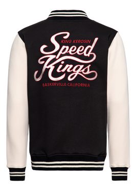 KingKerosin Collegejacke Speed Kings mit großer Rückenstickerei