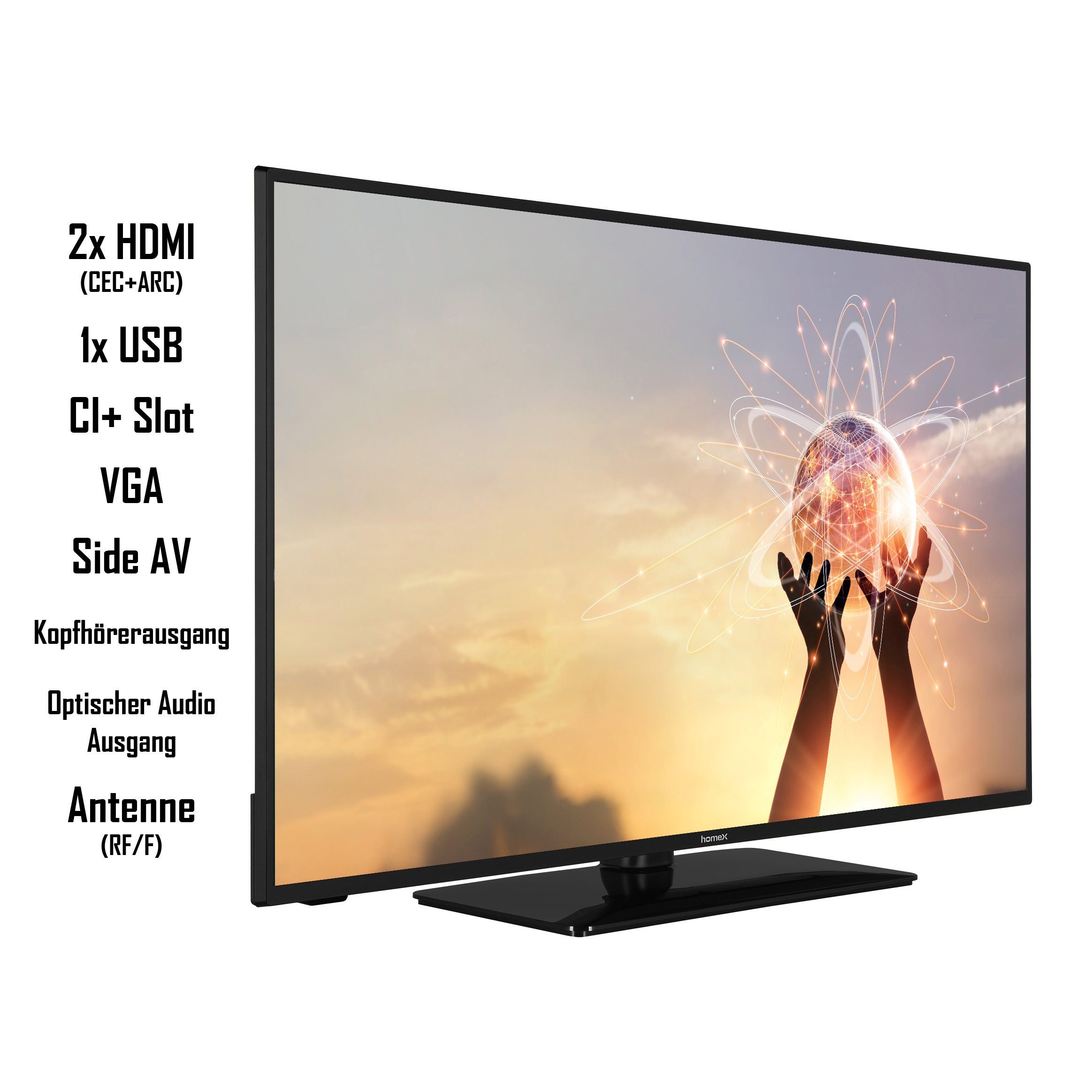 homeX F42NT1000 LCD-LED Fernseher (106 cm/42 Zoll, Full HD, Triple-Tuner,  USB-Mediaplayer) online kaufen | OTTO