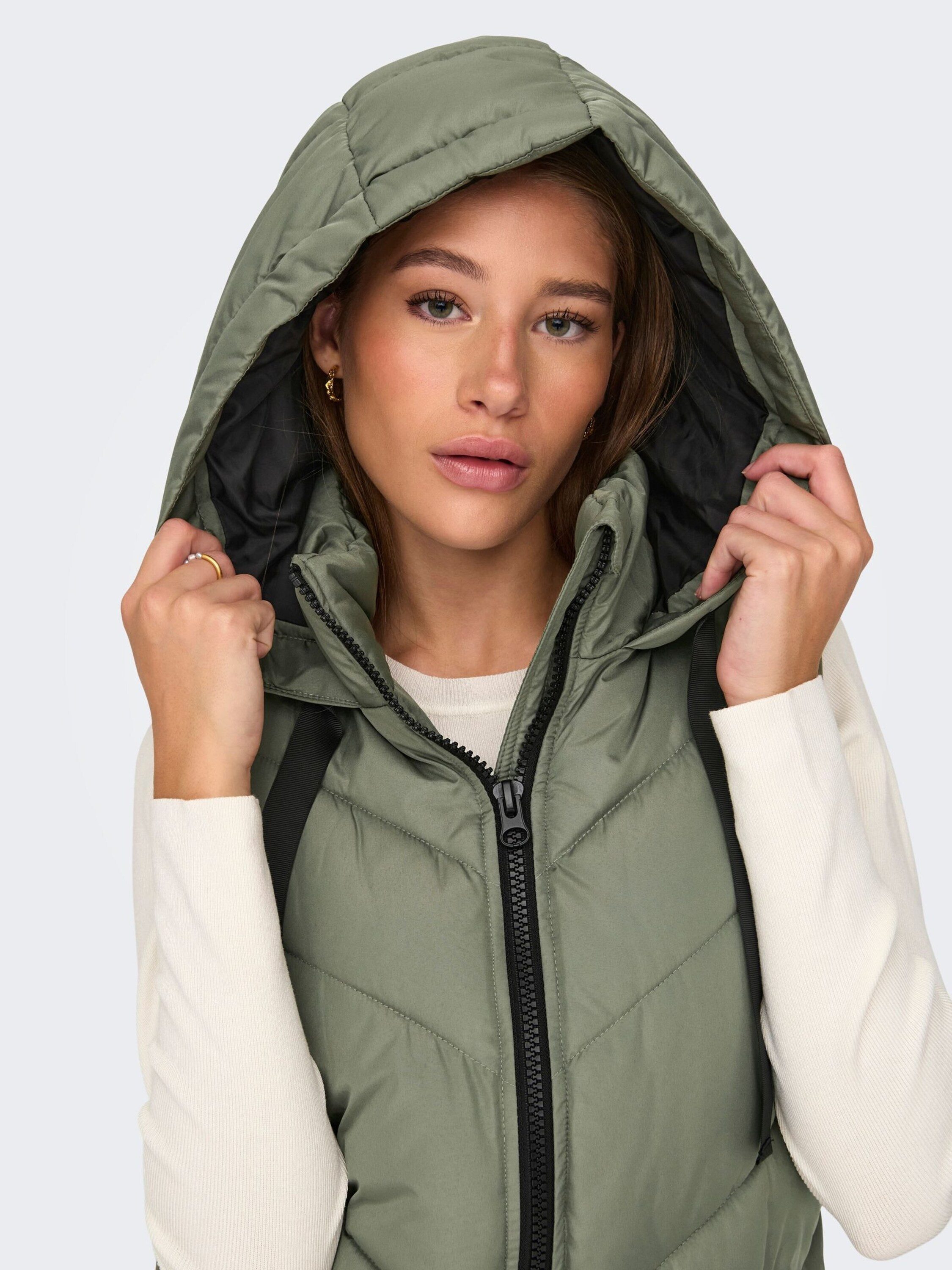 JDY Steppweste (1-tlg) Plain/ohne Details