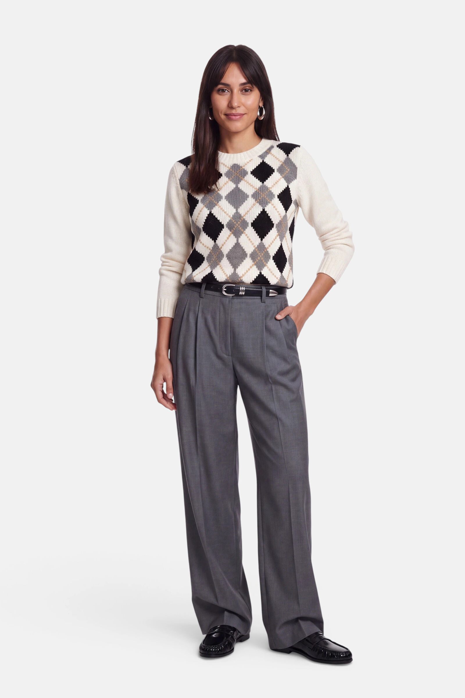 Princess goes Hollywood Strickpullover Argyle mit Argyle-Muster